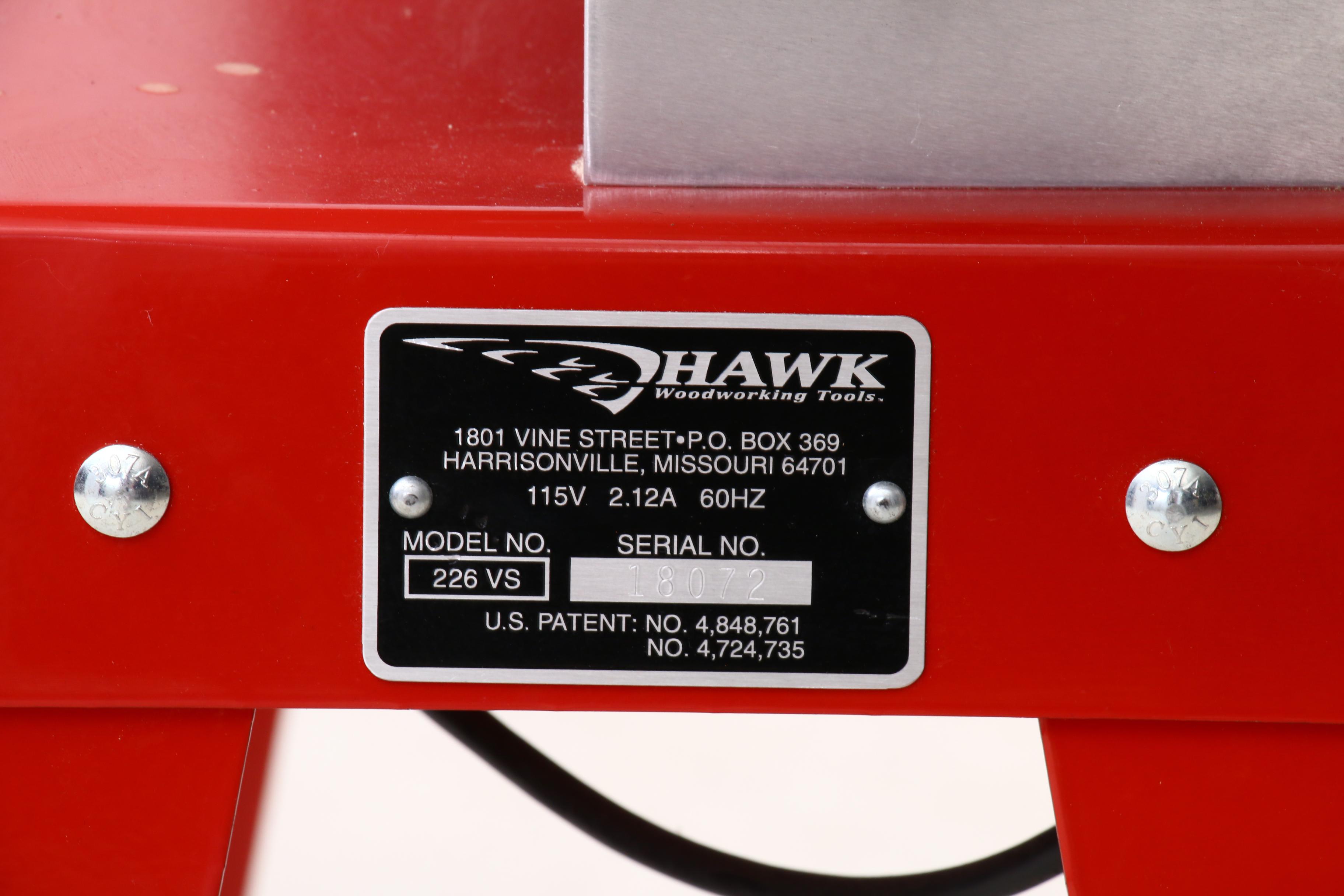 Hawk Precision Scroll Saw Dura-Torque 226VS