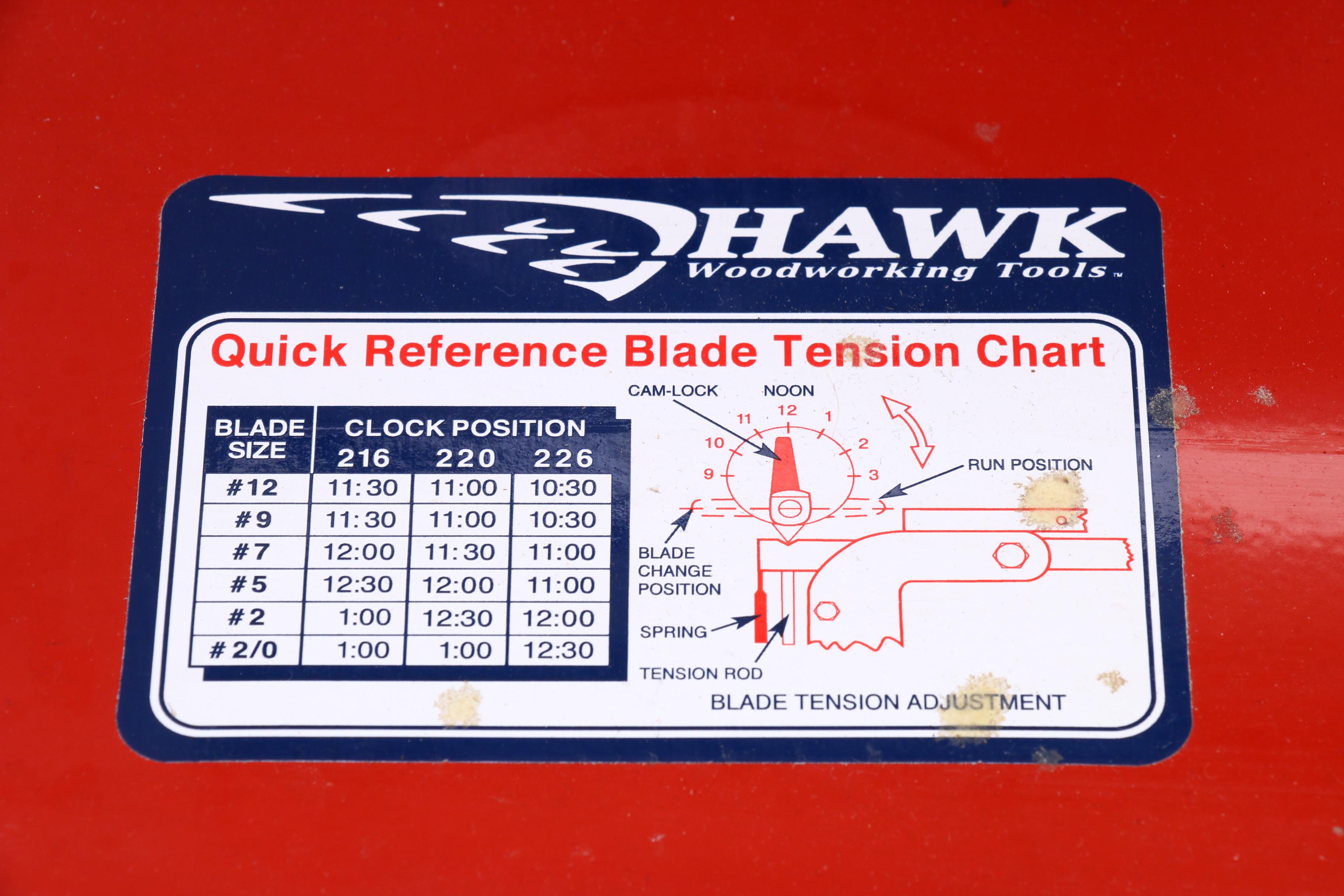 Hawk Precision Scroll Saw Dura-Torque 226VS
