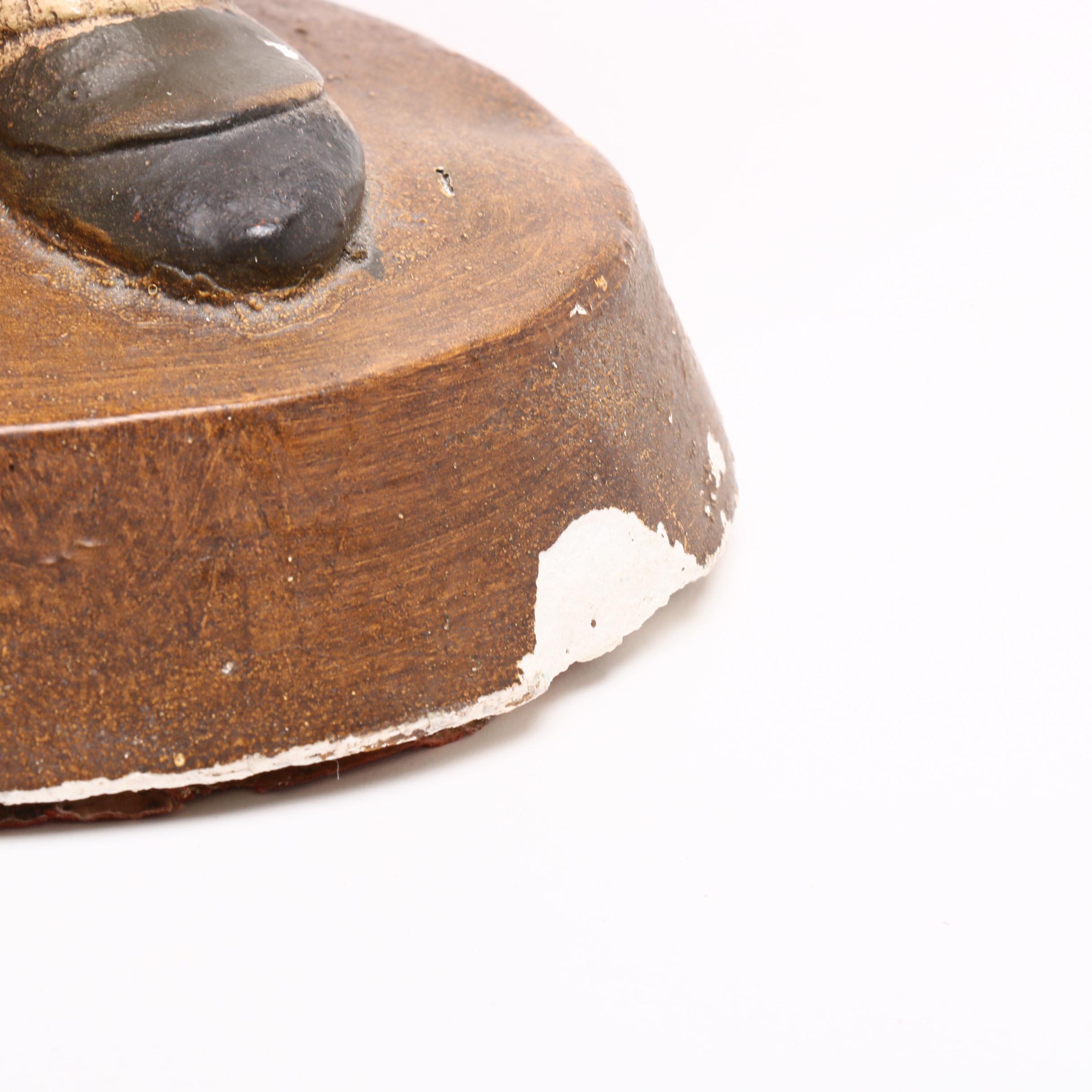 W.C. Fields Chalkware Figurine and Wunderbrau Das Trocken-Lager Beer Sign