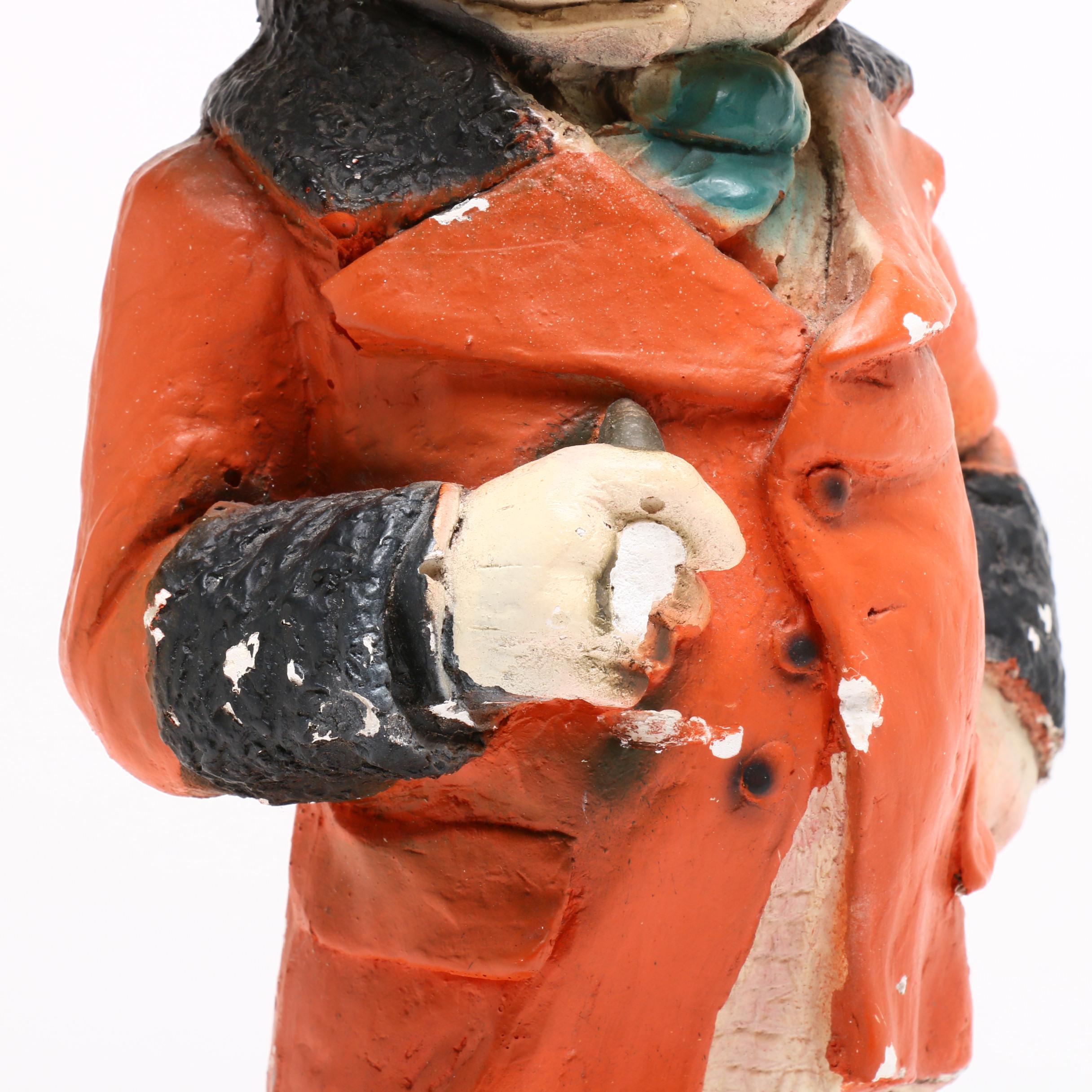 W.C. Fields Chalkware Figurine and Wunderbrau Das Trocken-Lager Beer Sign