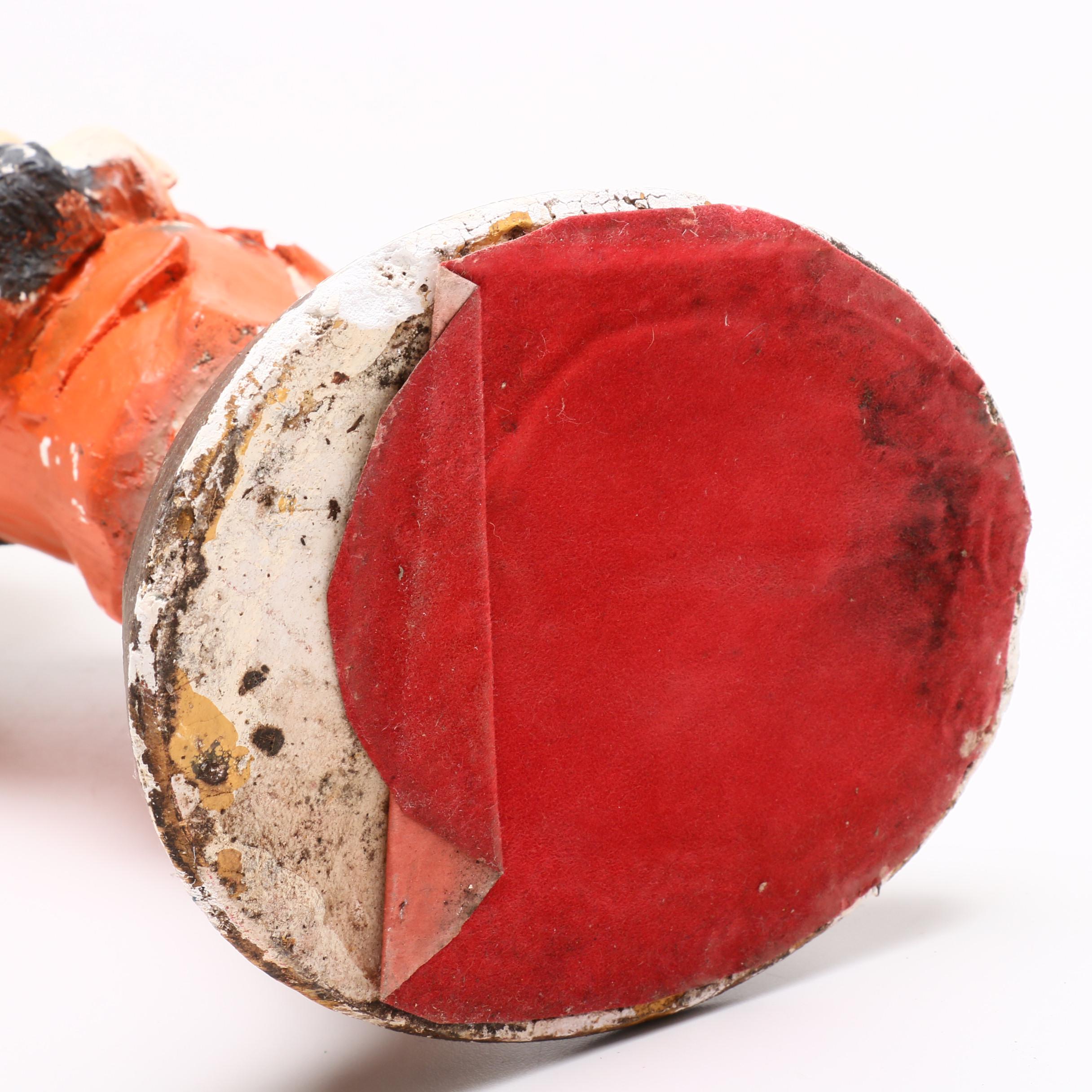 W.C. Fields Chalkware Figurine and Wunderbrau Das Trocken-Lager Beer Sign