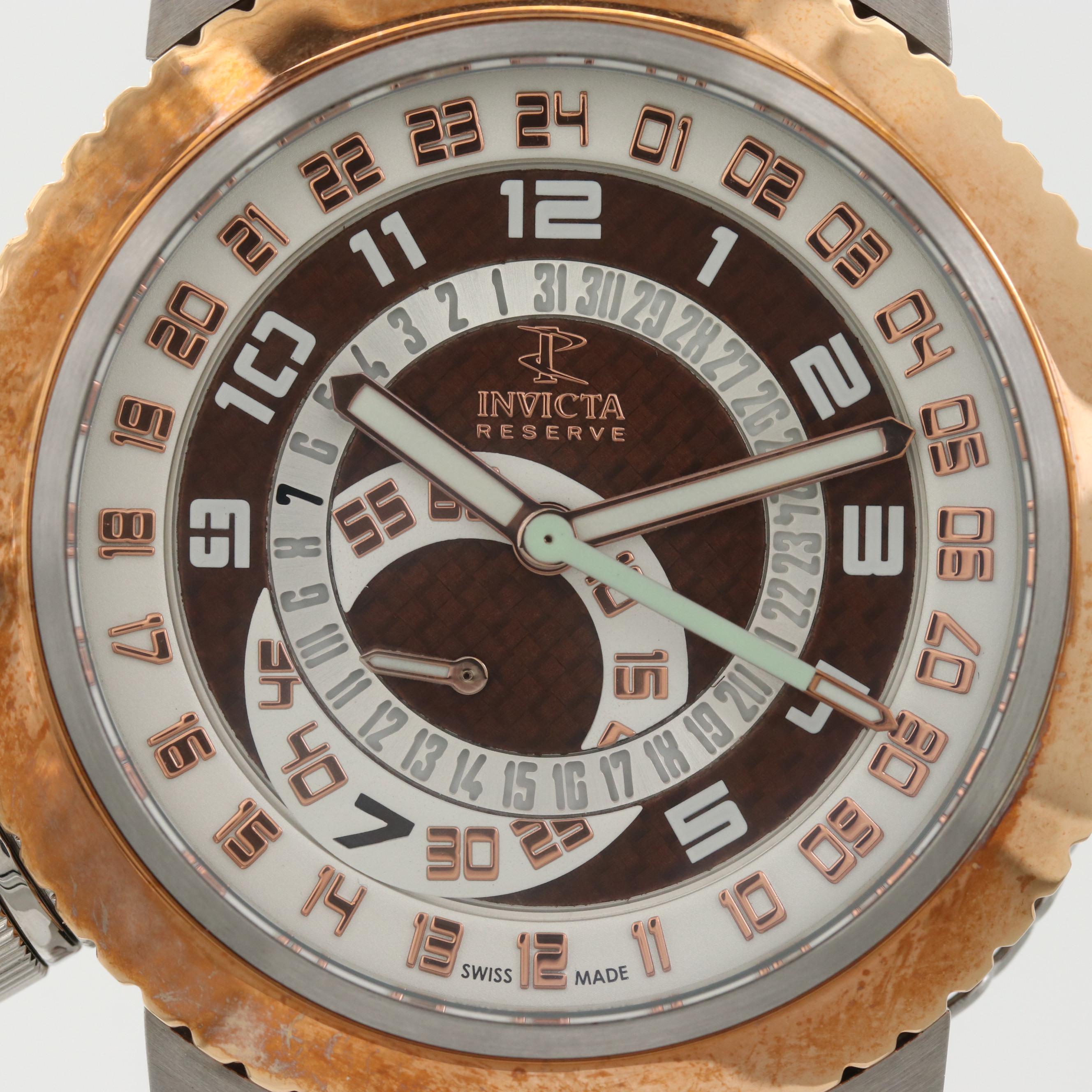 Invicta Reserve Russian Diver GMT Two Tone Quartz Watch