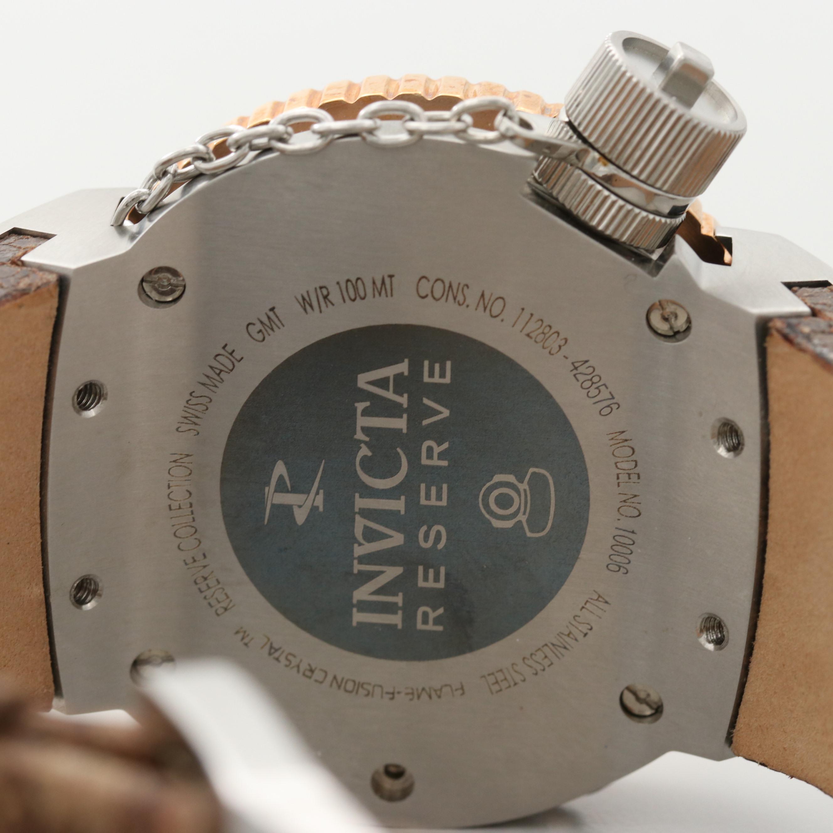 Invicta Reserve Russian Diver GMT Two Tone Quartz Watch