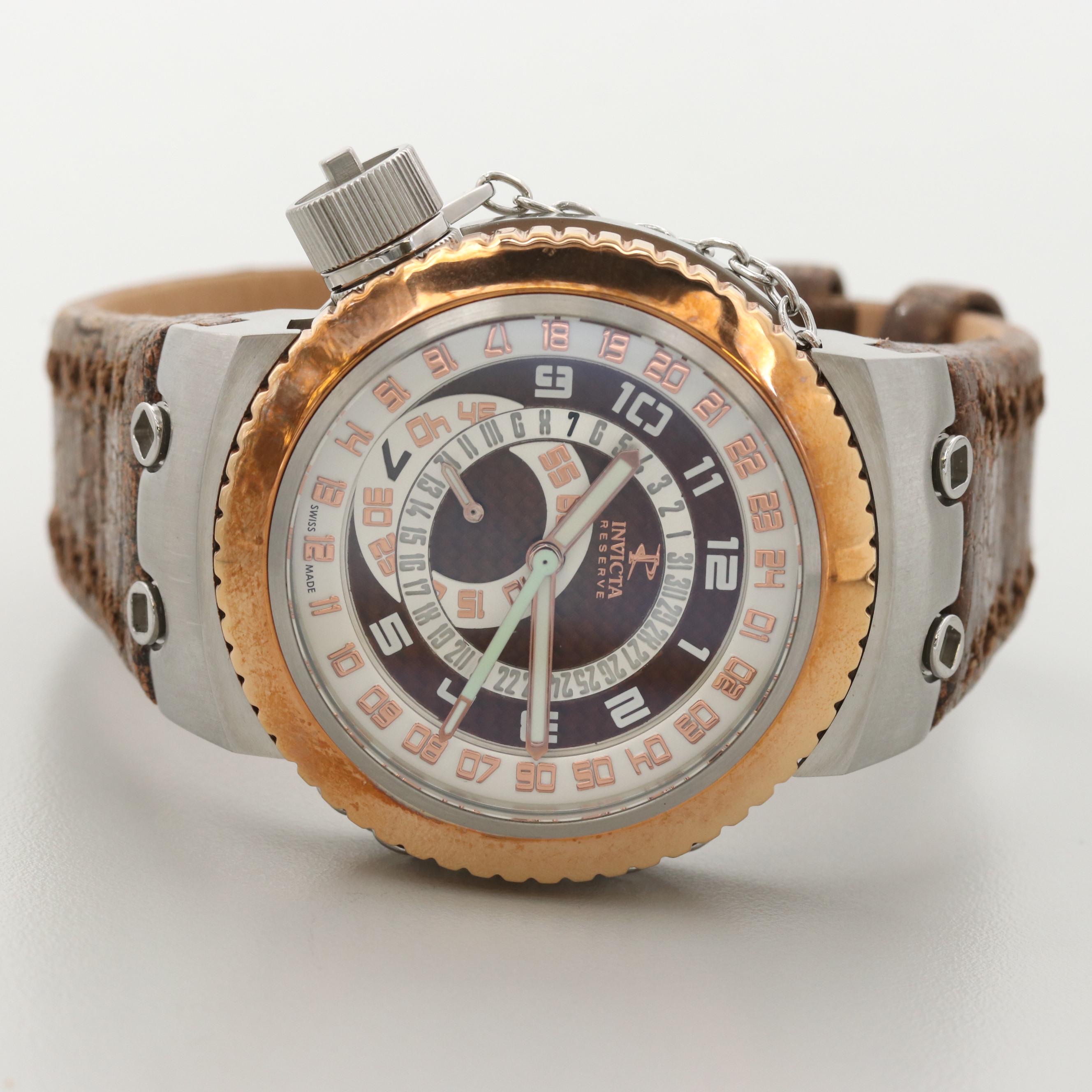 Invicta Reserve Russian Diver GMT Two Tone Quartz Watch