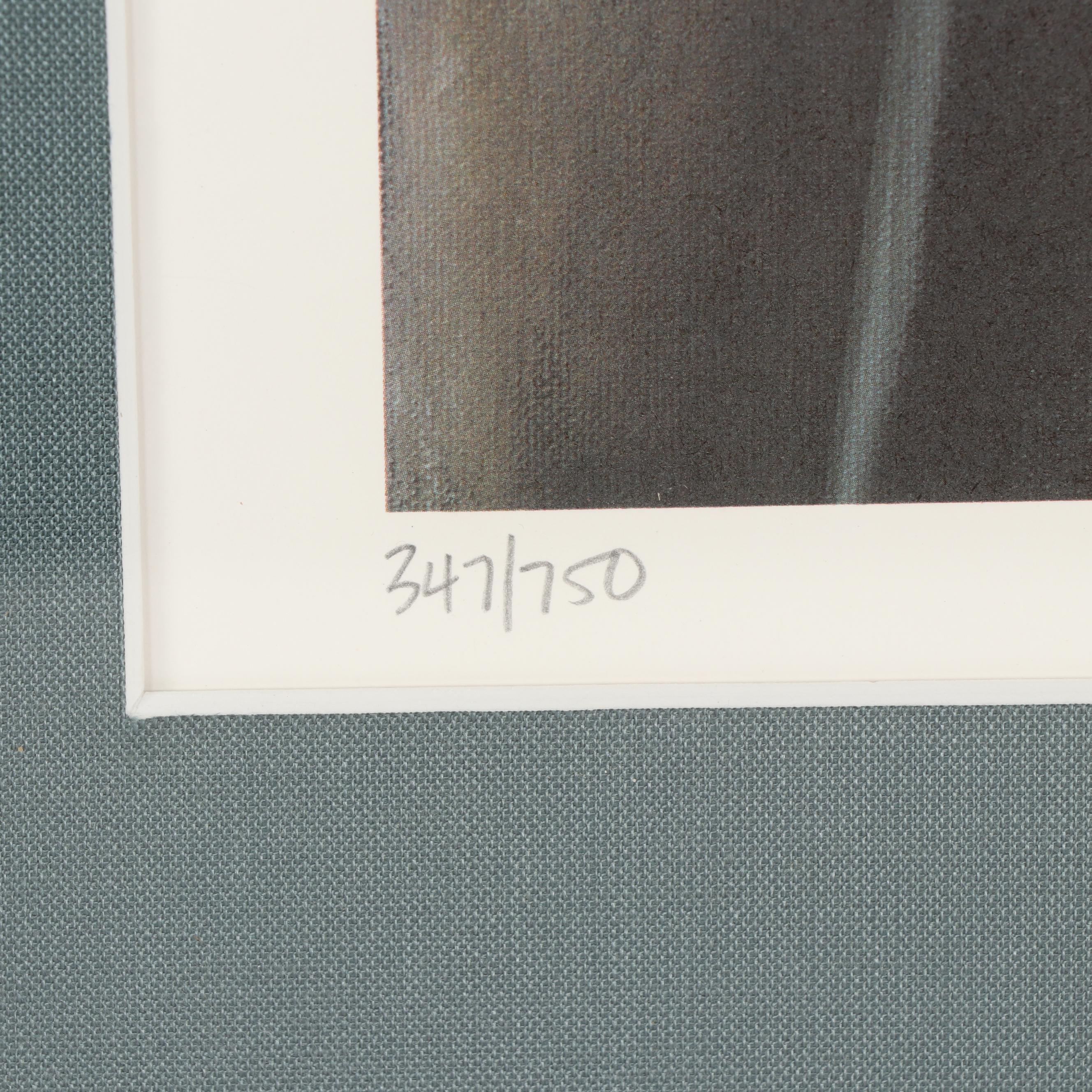 Ernie Barnes Offset Lithograph "The Bassist"