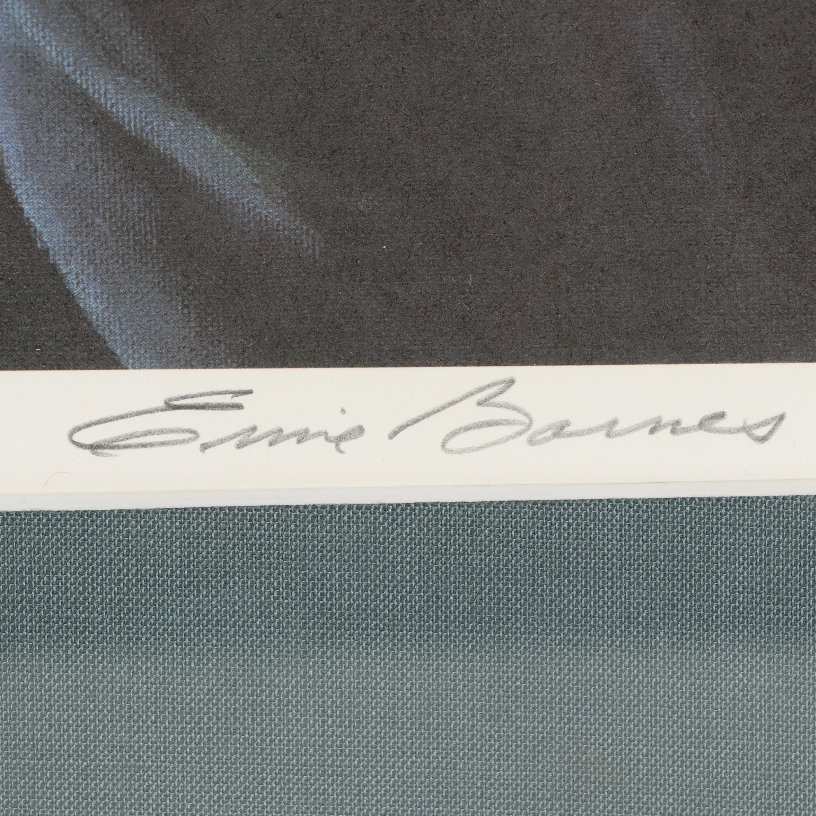 Ernie Barnes Offset Lithograph "The Bassist"