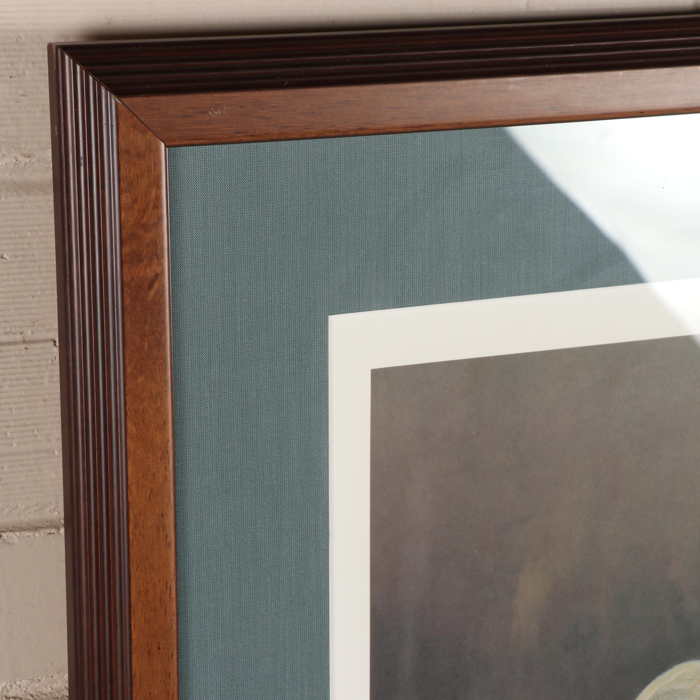 Ernie Barnes Offset Lithograph "The Bassist"