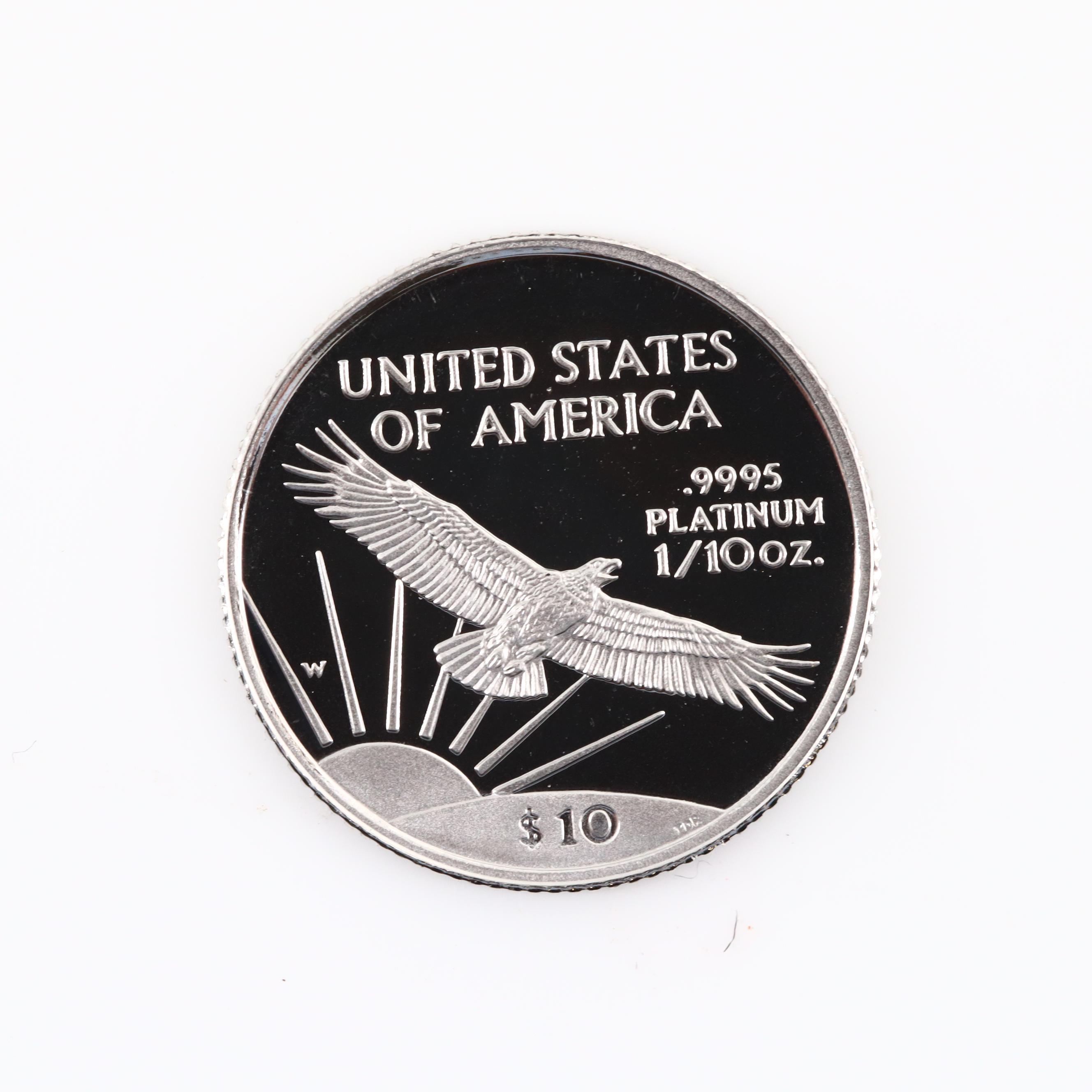 1997-W Innagural Issue Statue of Liberty Platinum Eagle Proof Coin