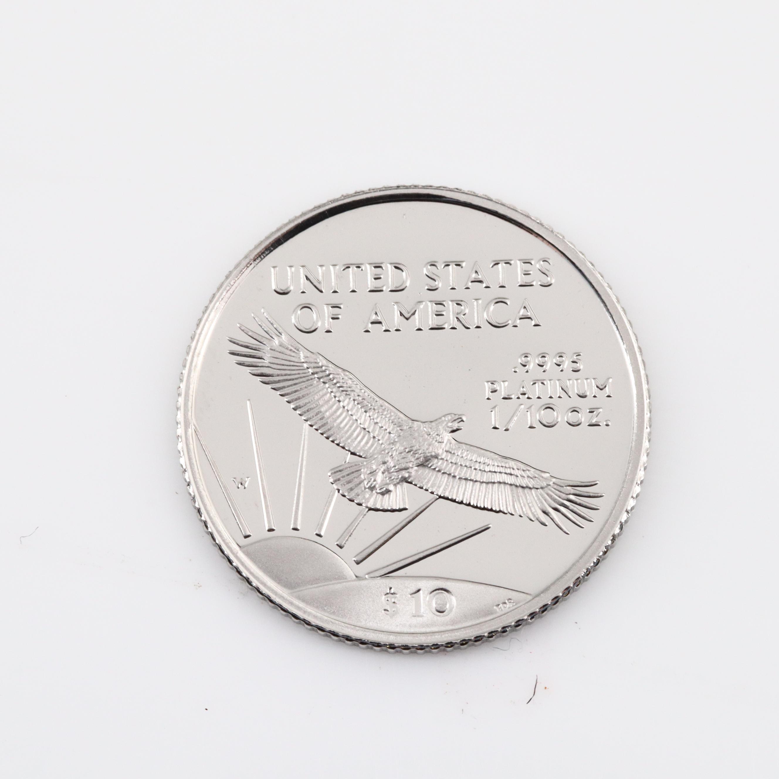 1997-W Innagural Issue Statue of Liberty Platinum Eagle Proof Coin