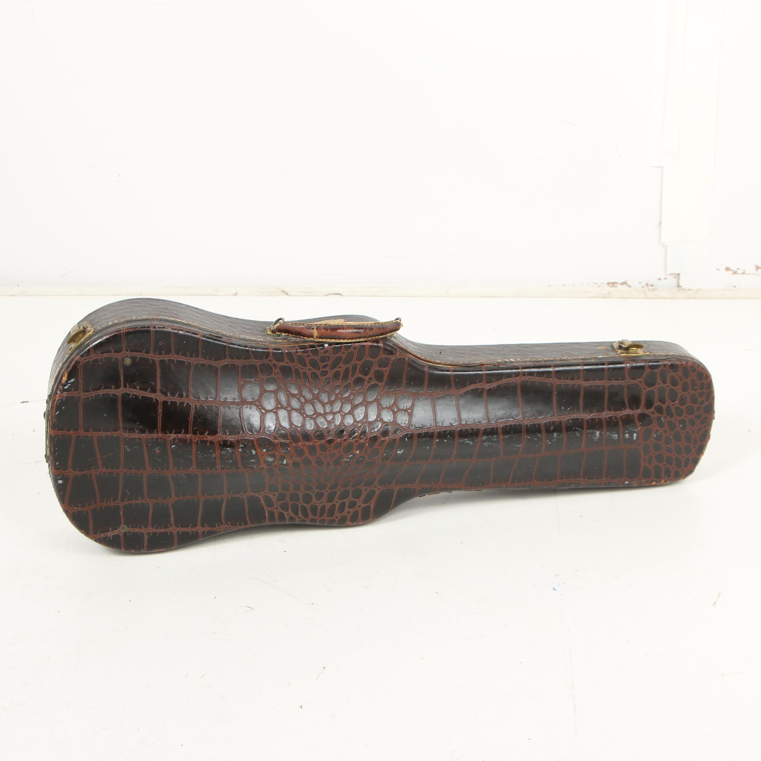 Lifton Alligator Skin Violin Cases, Mid 20th Century