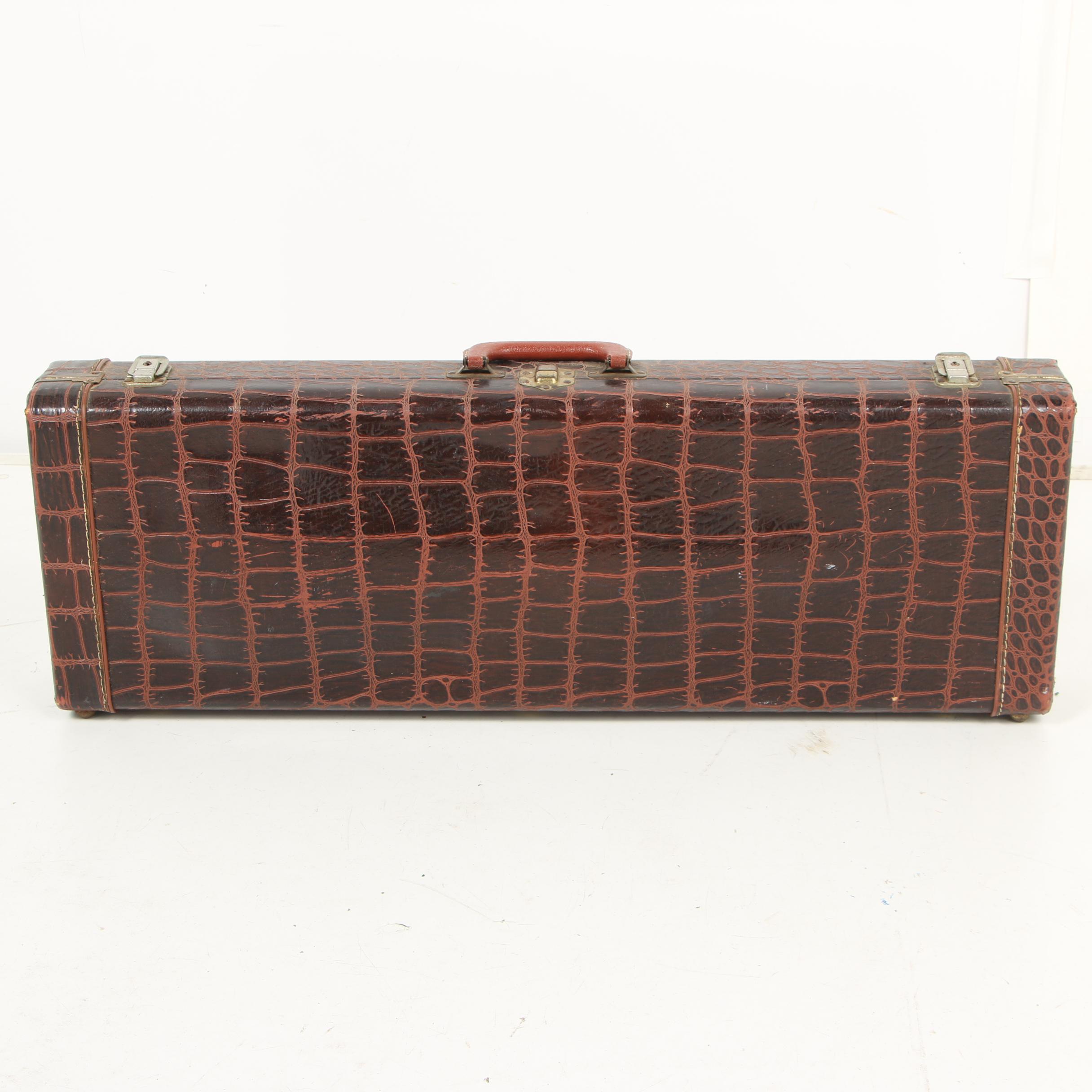 Lifton Alligator Skin Violin Cases, Mid 20th Century