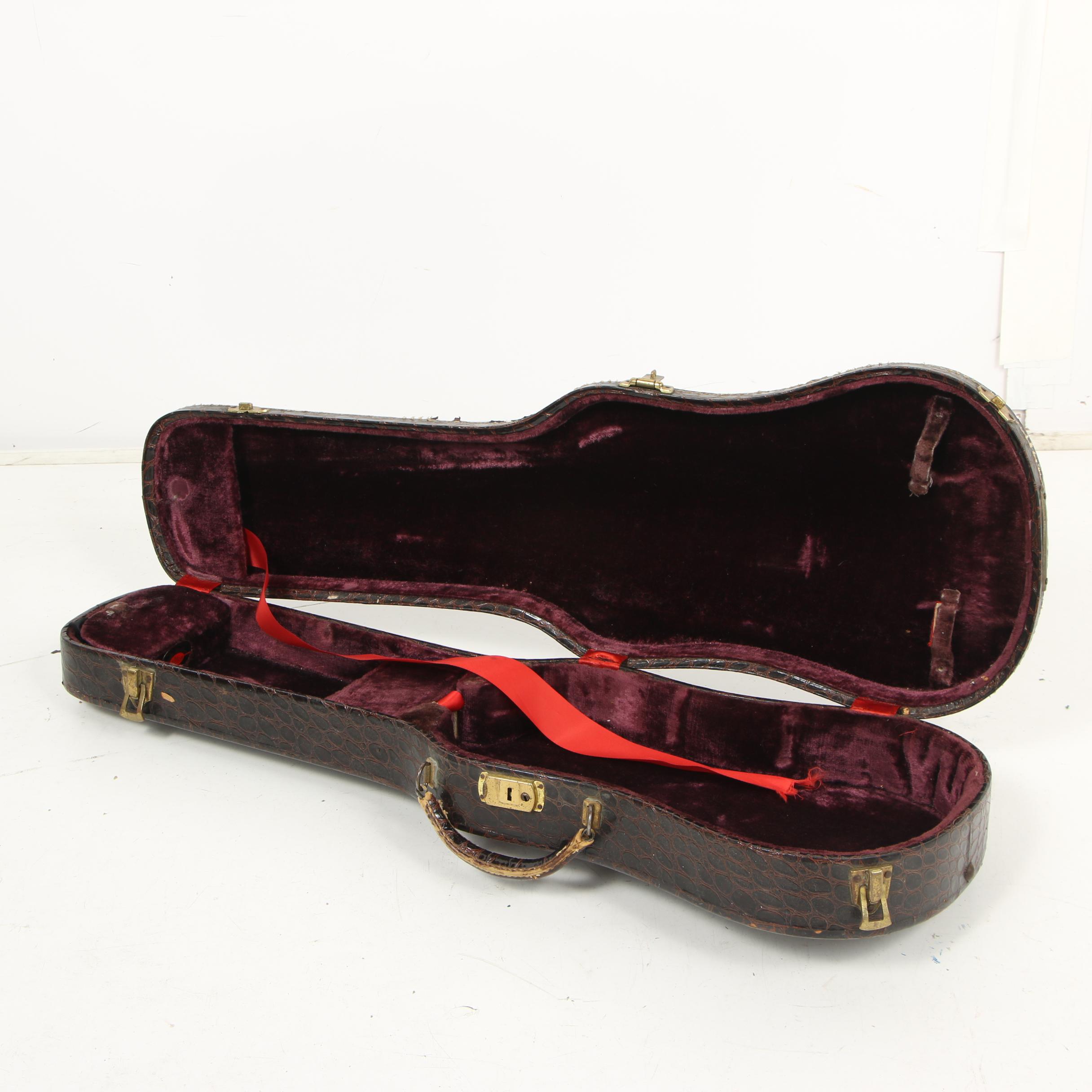 Lifton Alligator Skin Violin Cases, Mid 20th Century