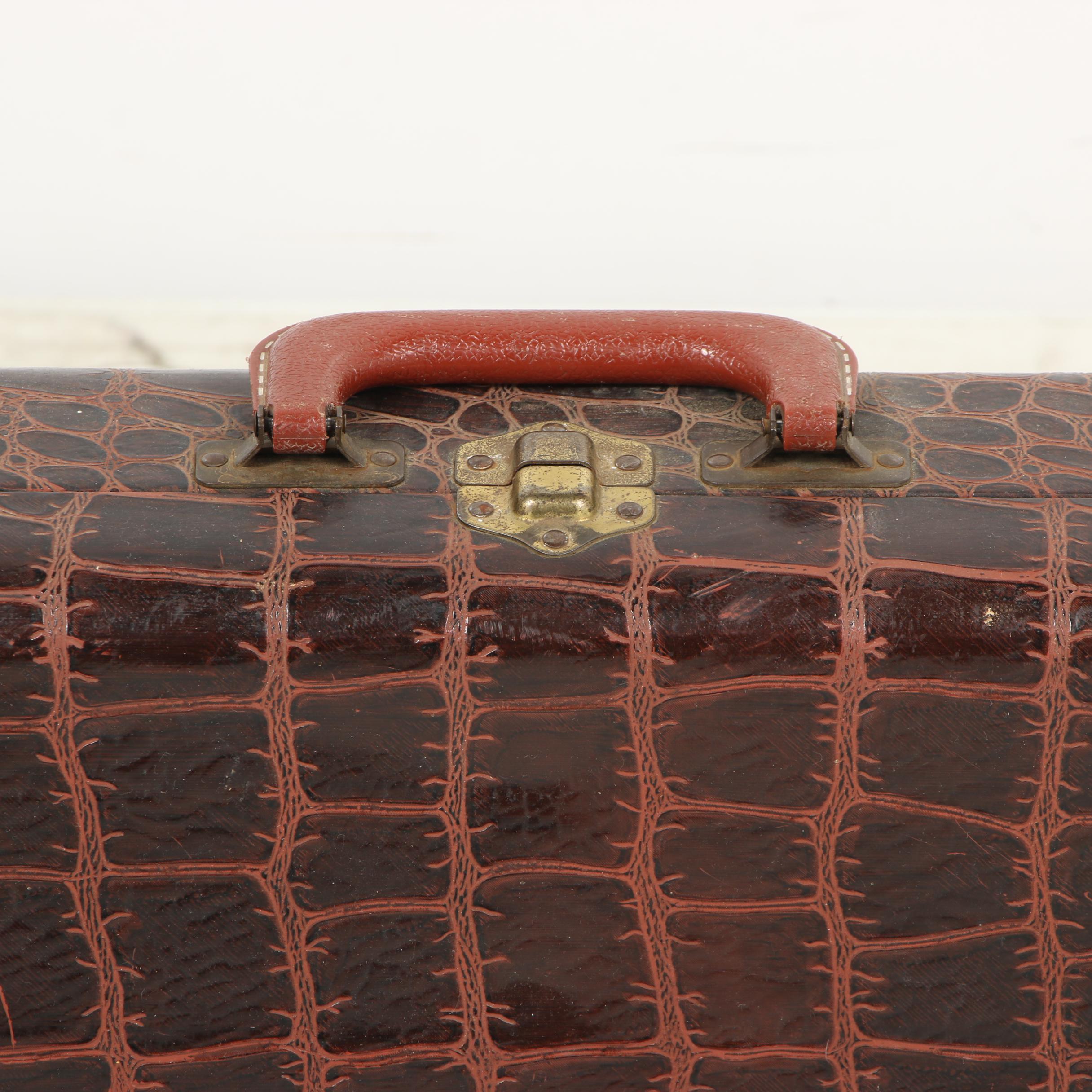 Lifton Alligator Skin Violin Cases, Mid 20th Century