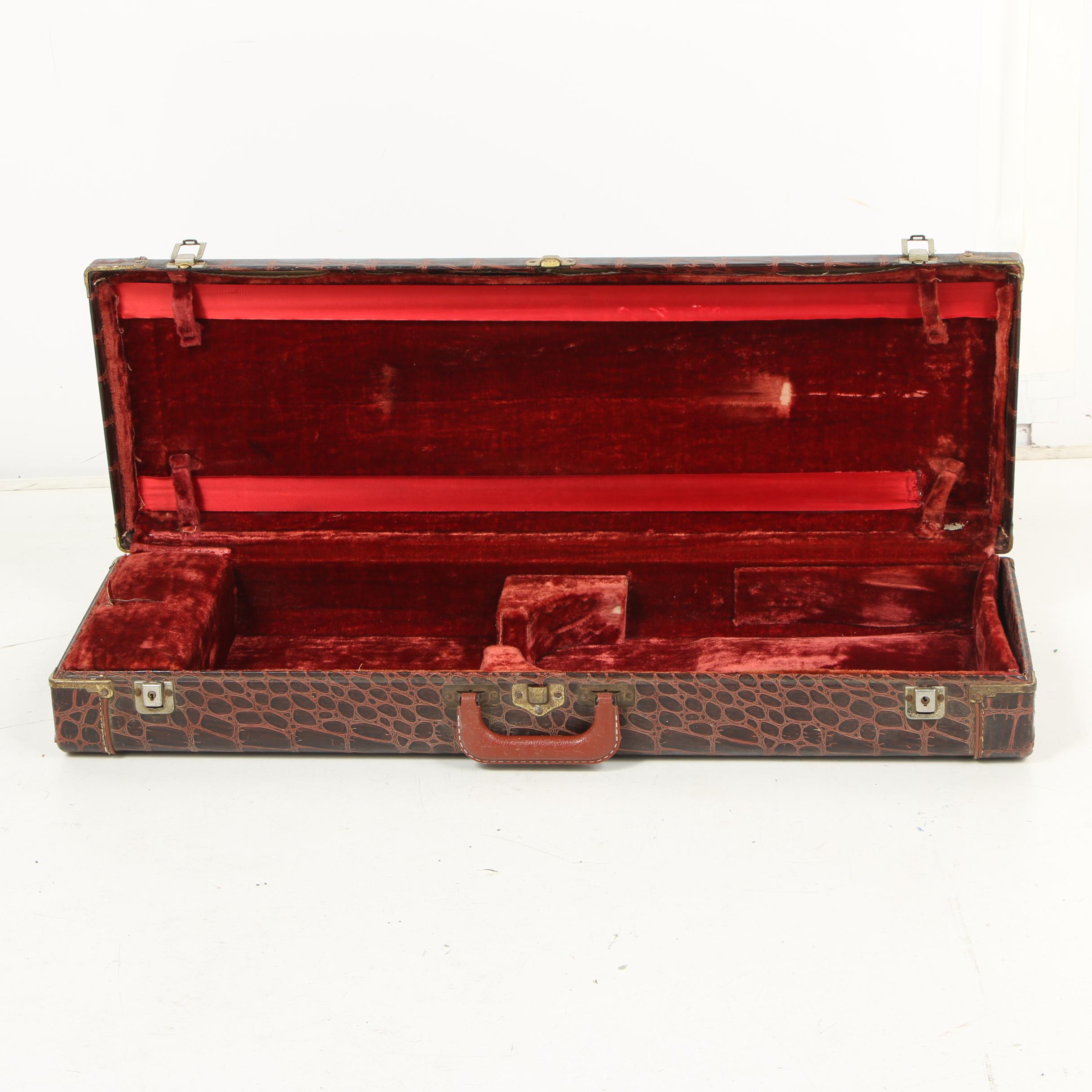 Lifton Alligator Skin Violin Cases, Mid 20th Century