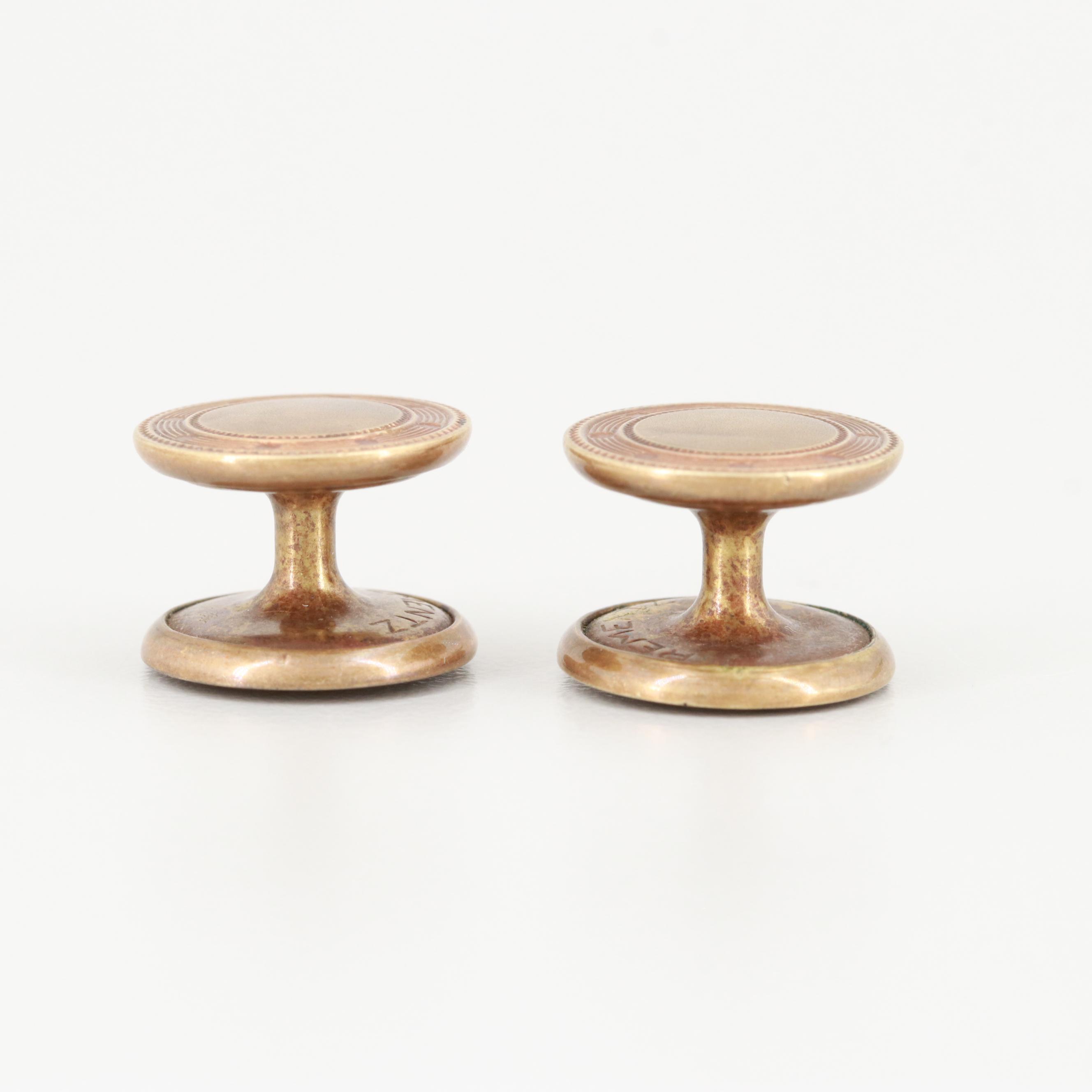 Vintage Krementz Gold Tone Cufflinks