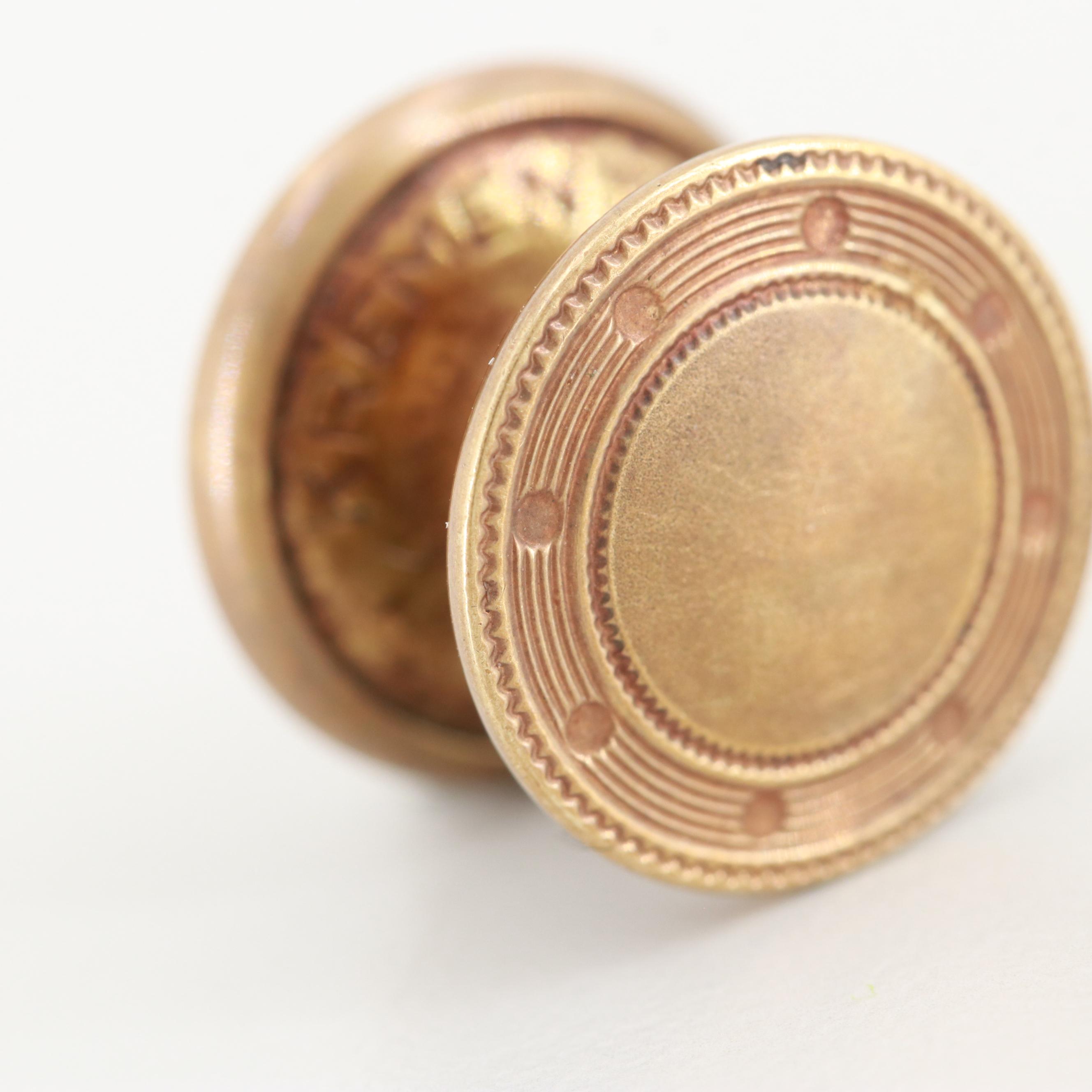 Vintage Krementz Gold Tone Cufflinks