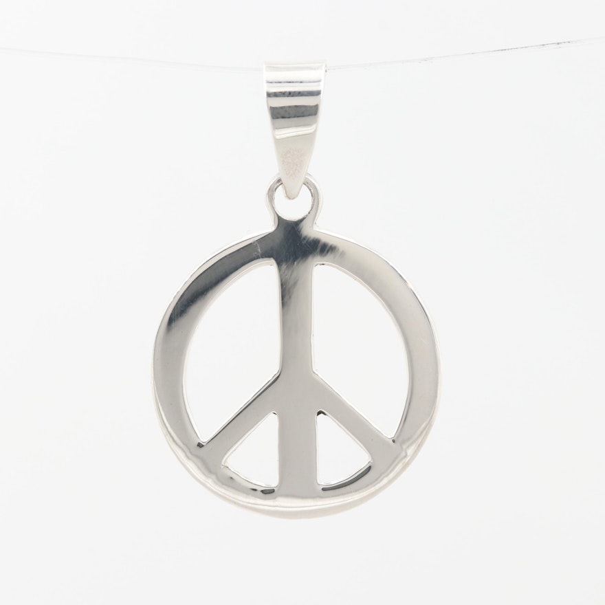 Sterling Silver "Peace Symbol" Pendant
