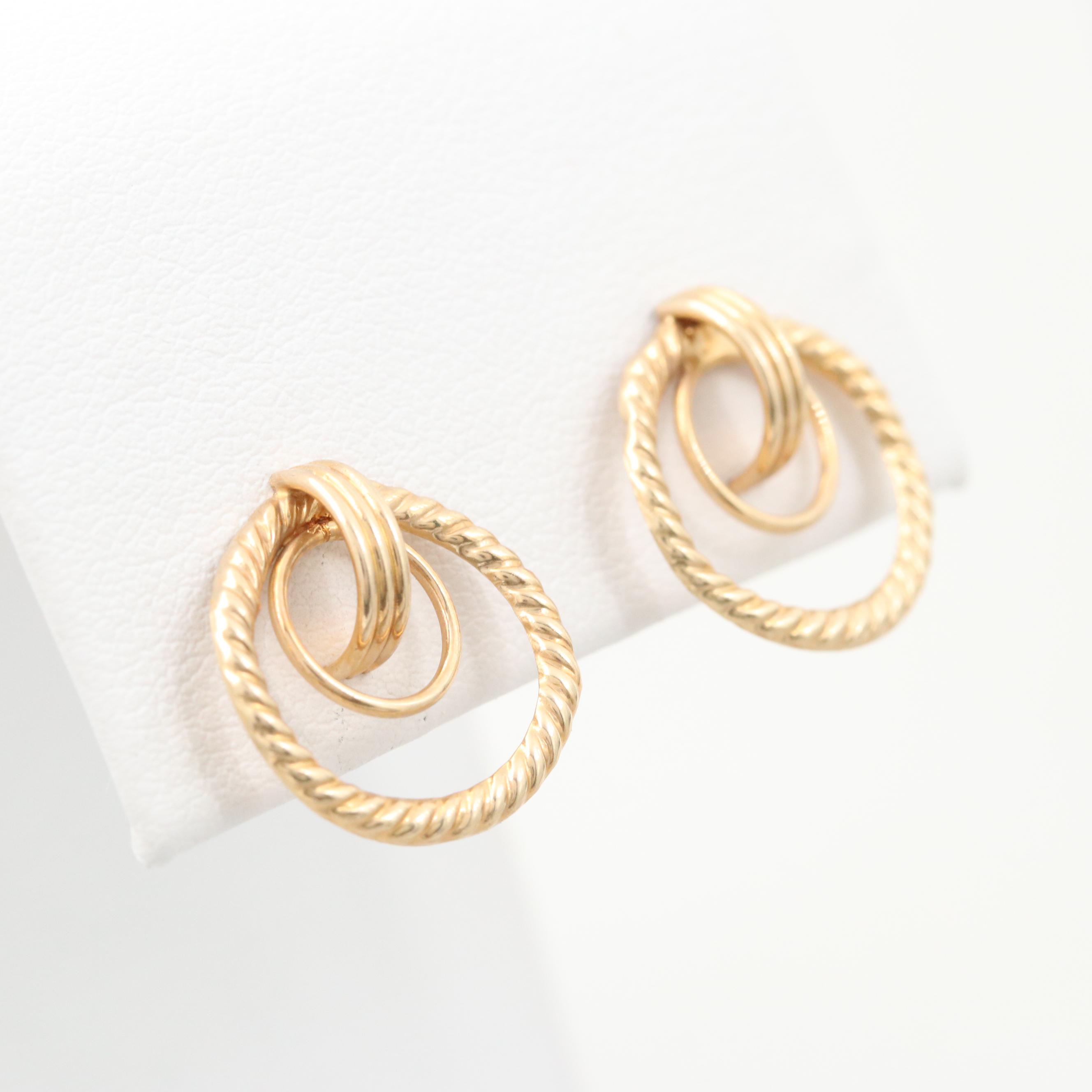 14K Yellow Gold Earrings