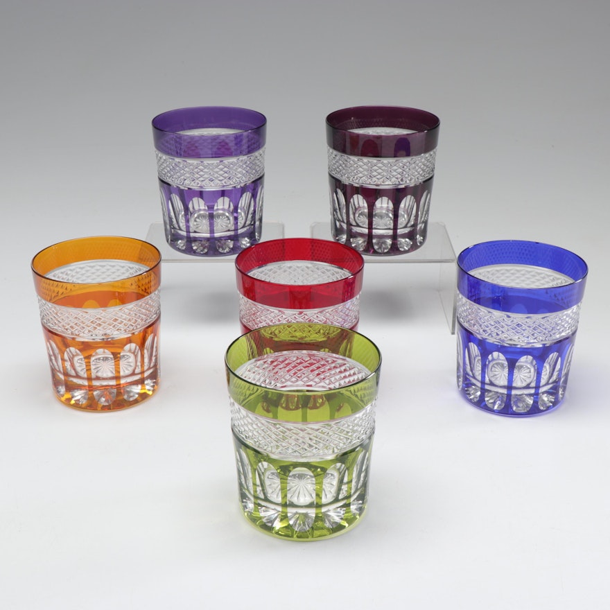 Pressed Crystal Lowball Glasses