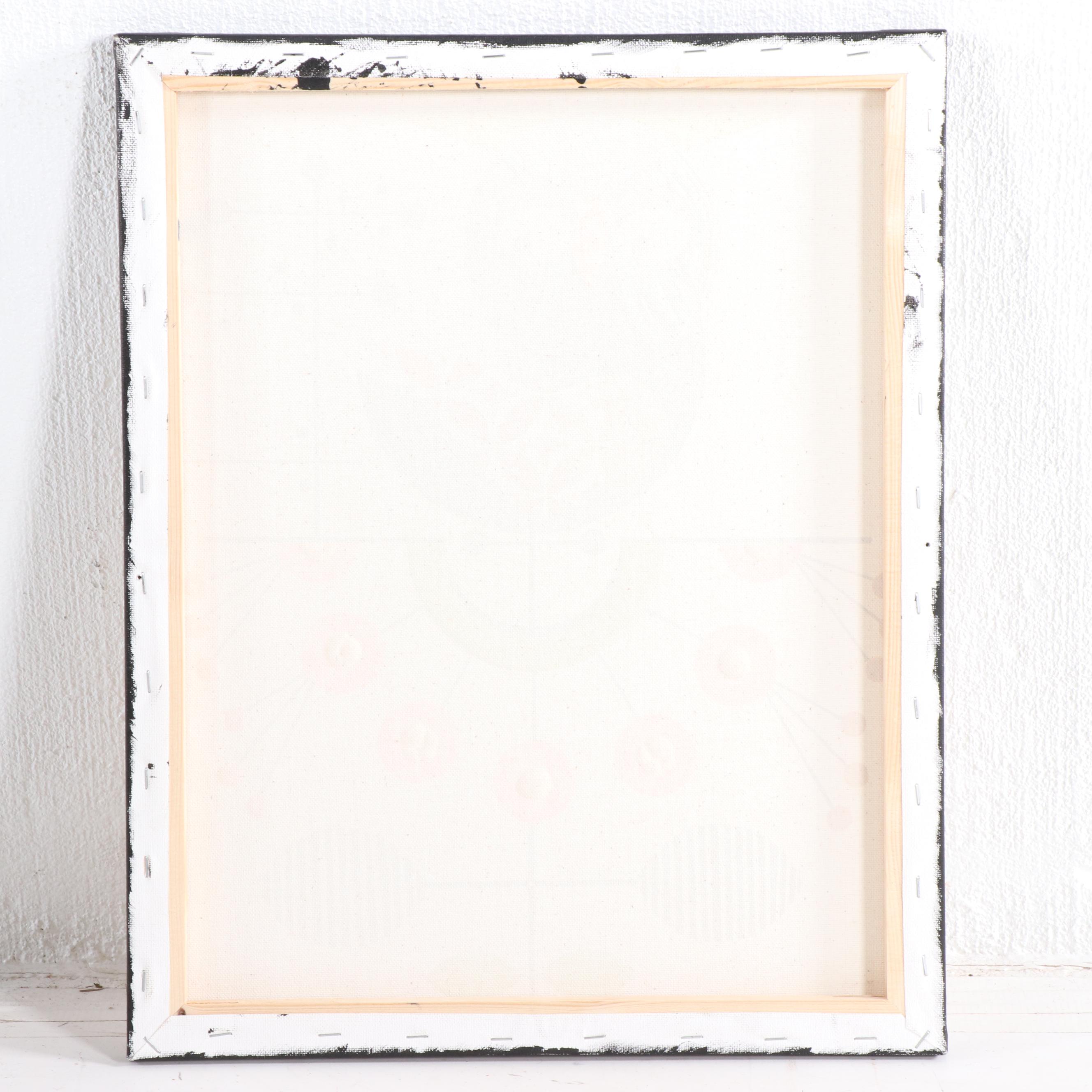 Geometric Modern Style Owl Acrylic Painting