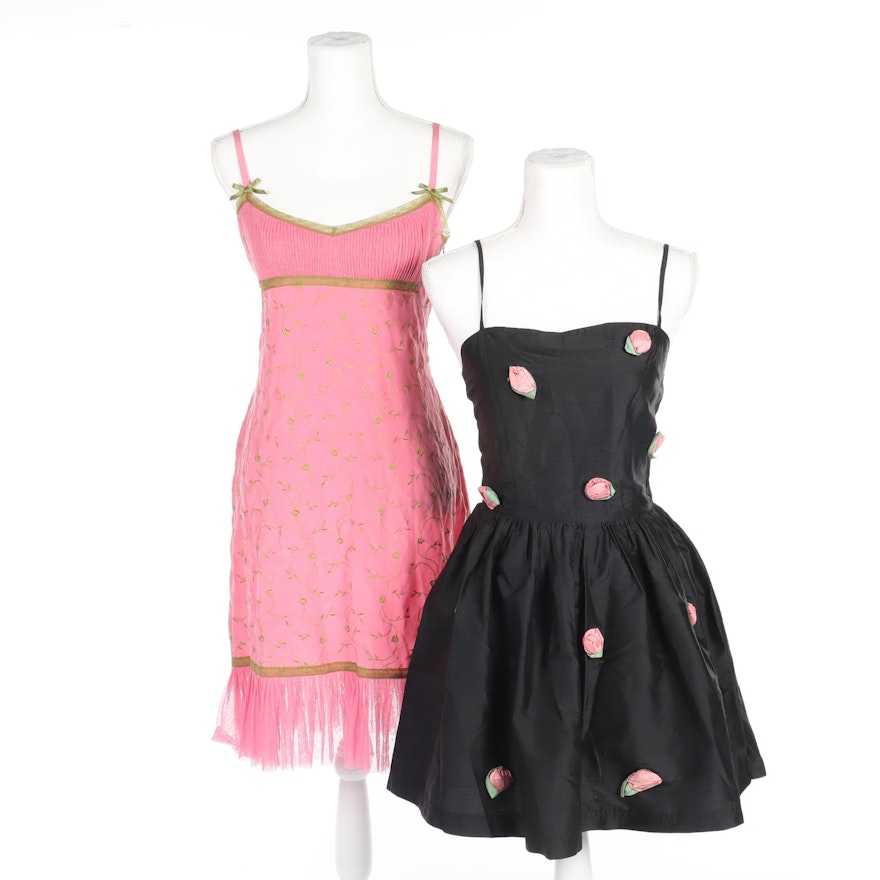 Betsey Johnson New York and Betsey Johnson Luxe Silk Sleeveless Dresses