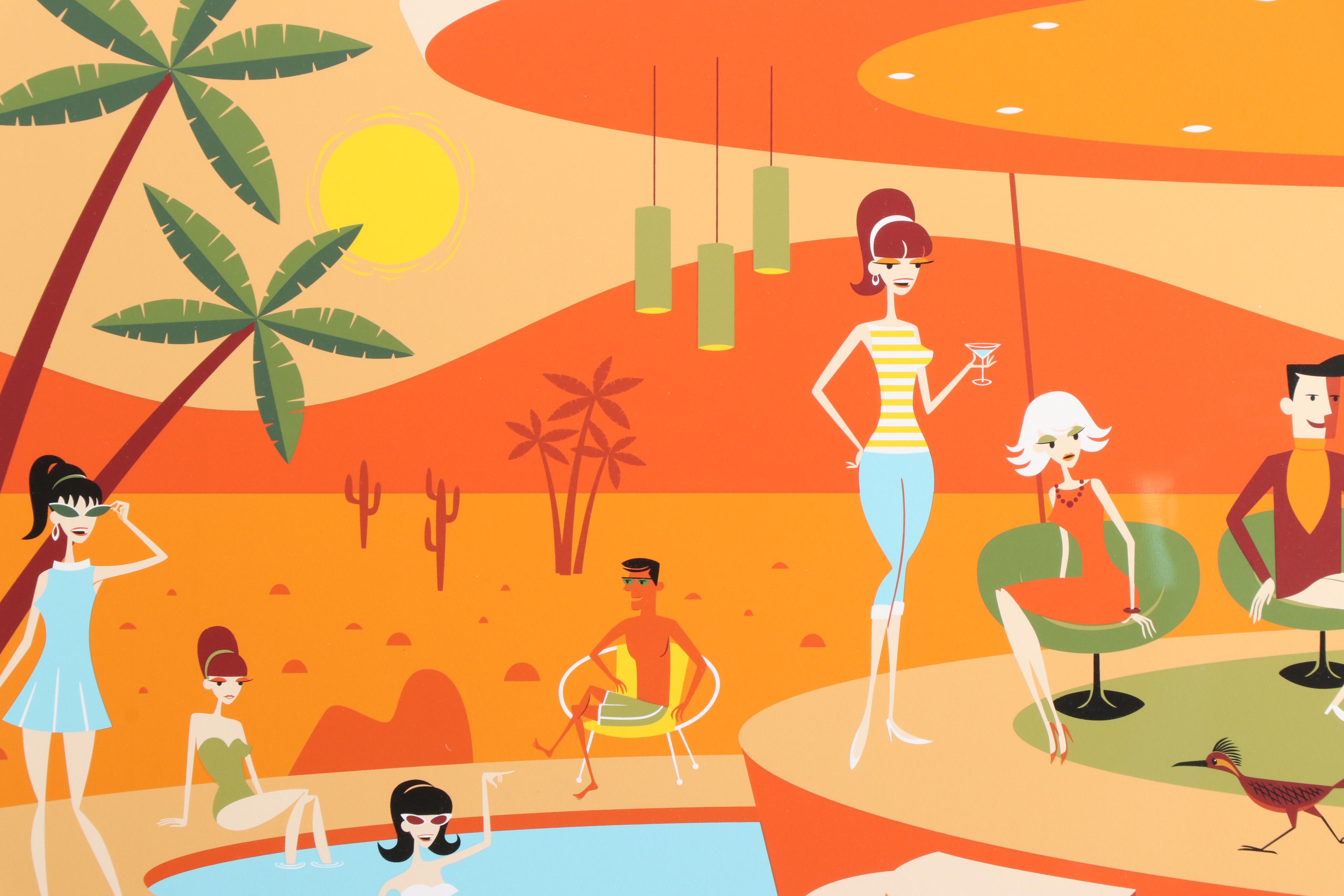 Shag Serigraph "Palm Springs After Noon"