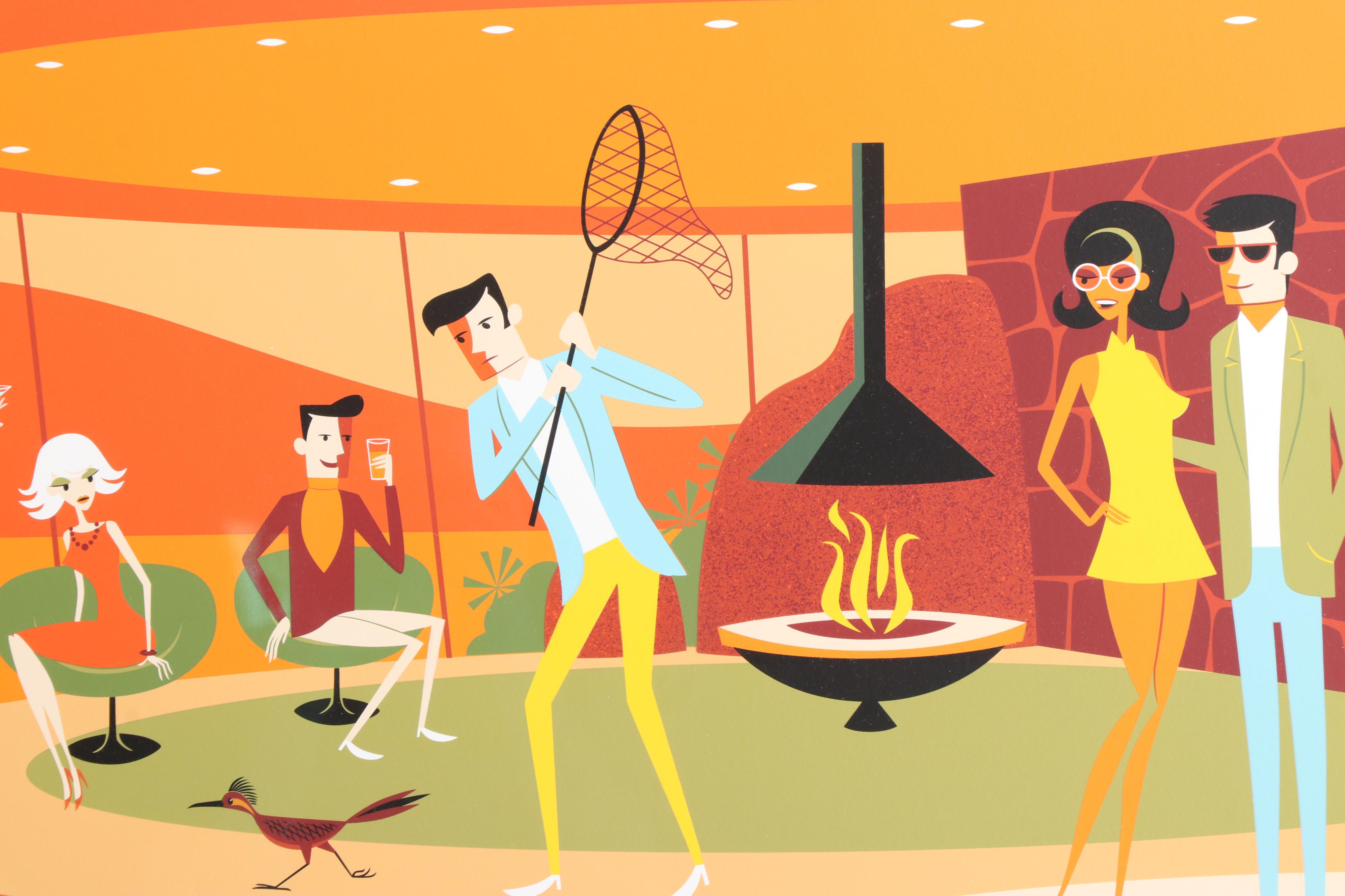 Shag Serigraph "Palm Springs After Noon"