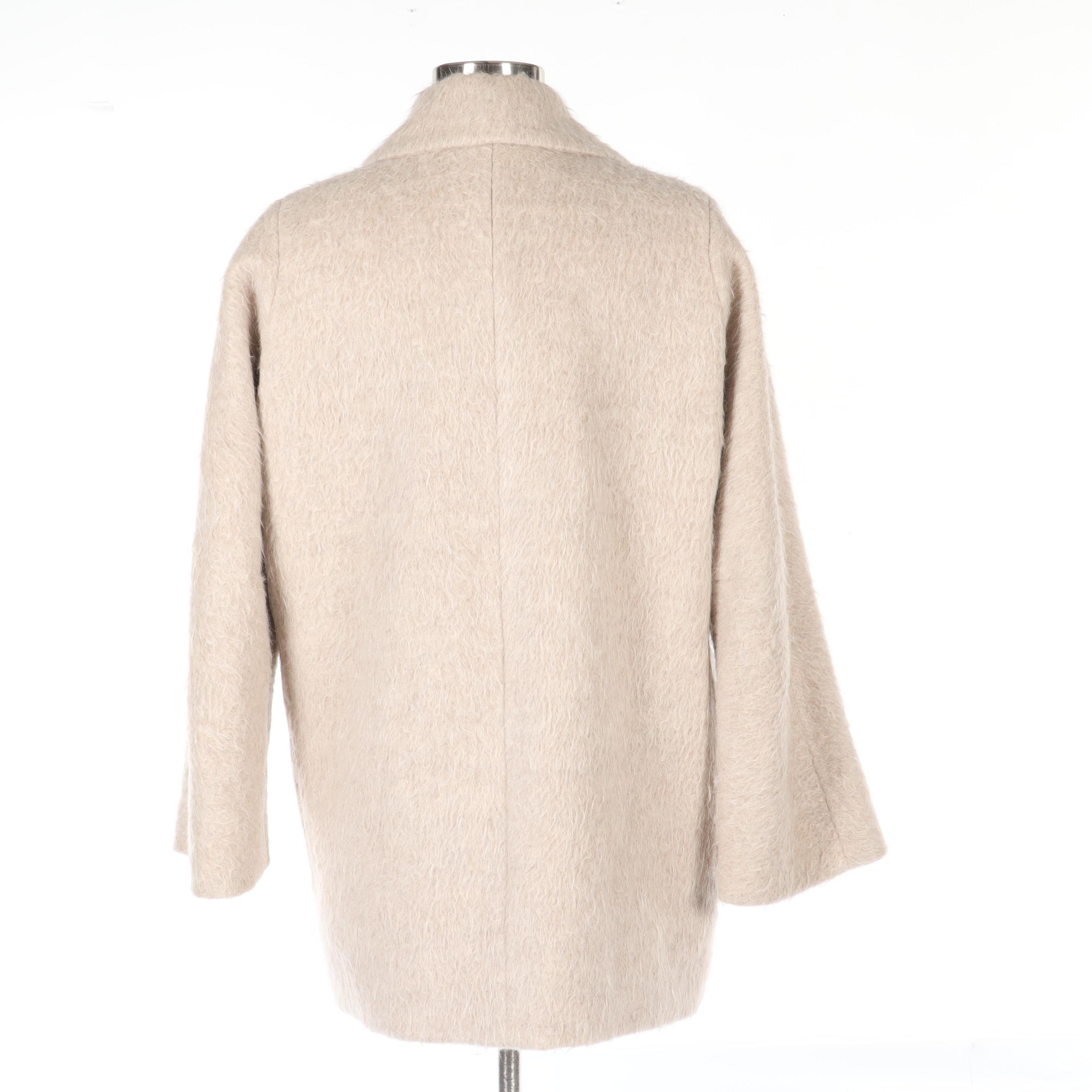 Hilary Radley Down and M.i.H Jeans Double-Breasted Alpaca Coats