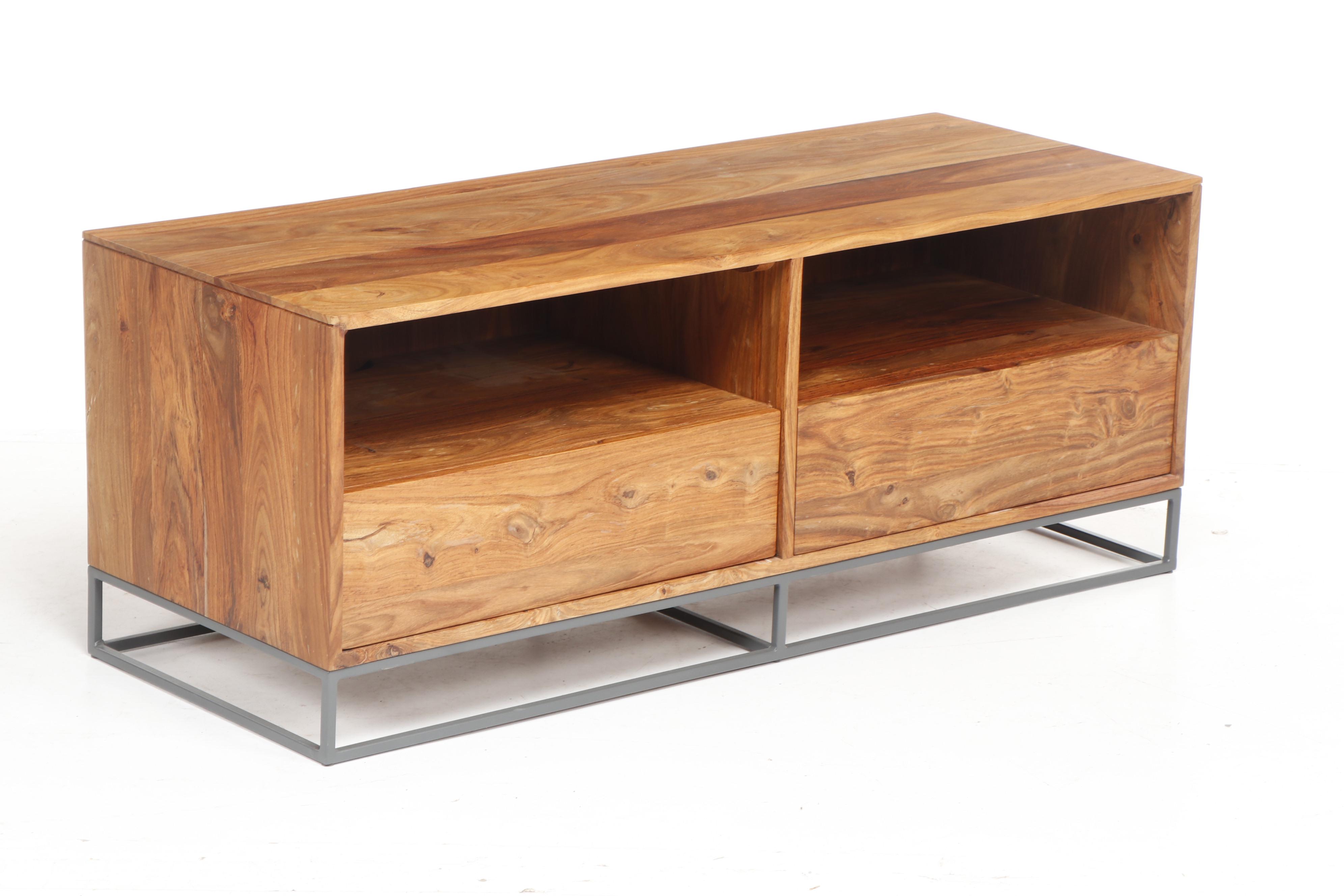 Contemporary CB2 Modern Wooden Entertainment Console Center