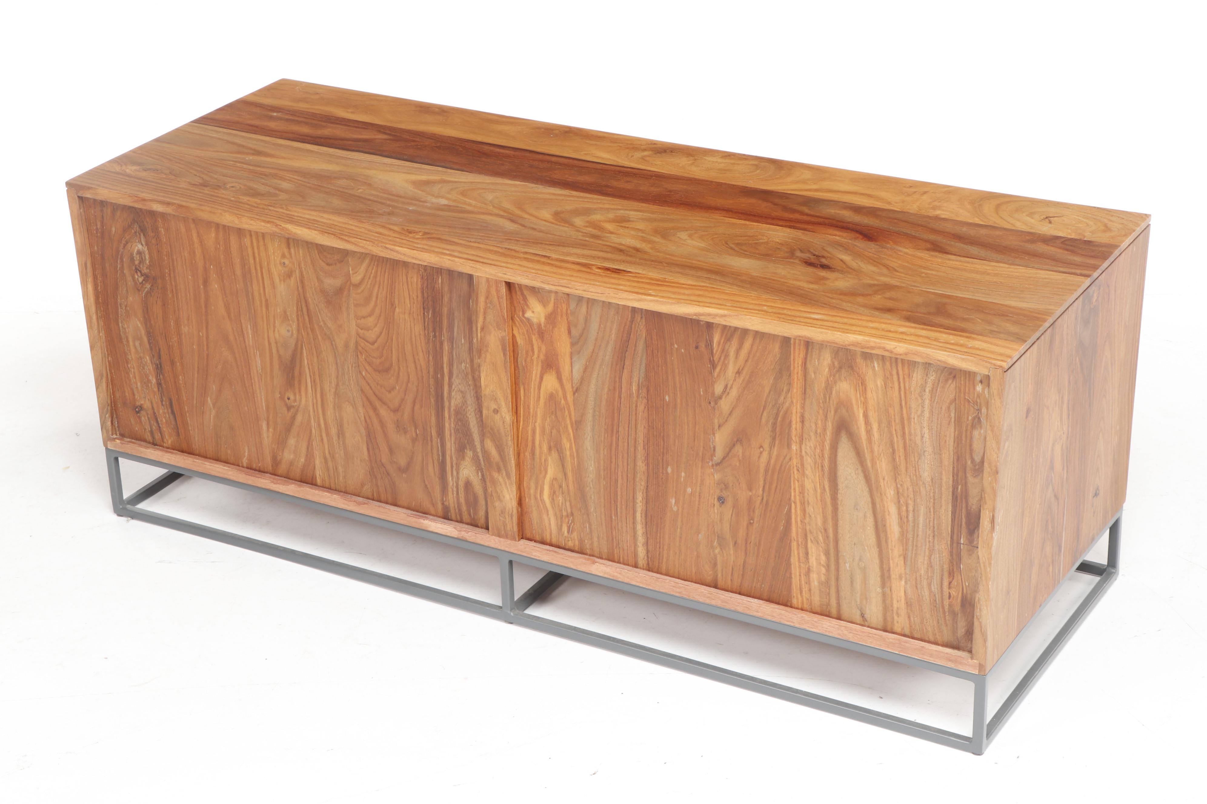 Contemporary CB2 Modern Wooden Entertainment Console Center
