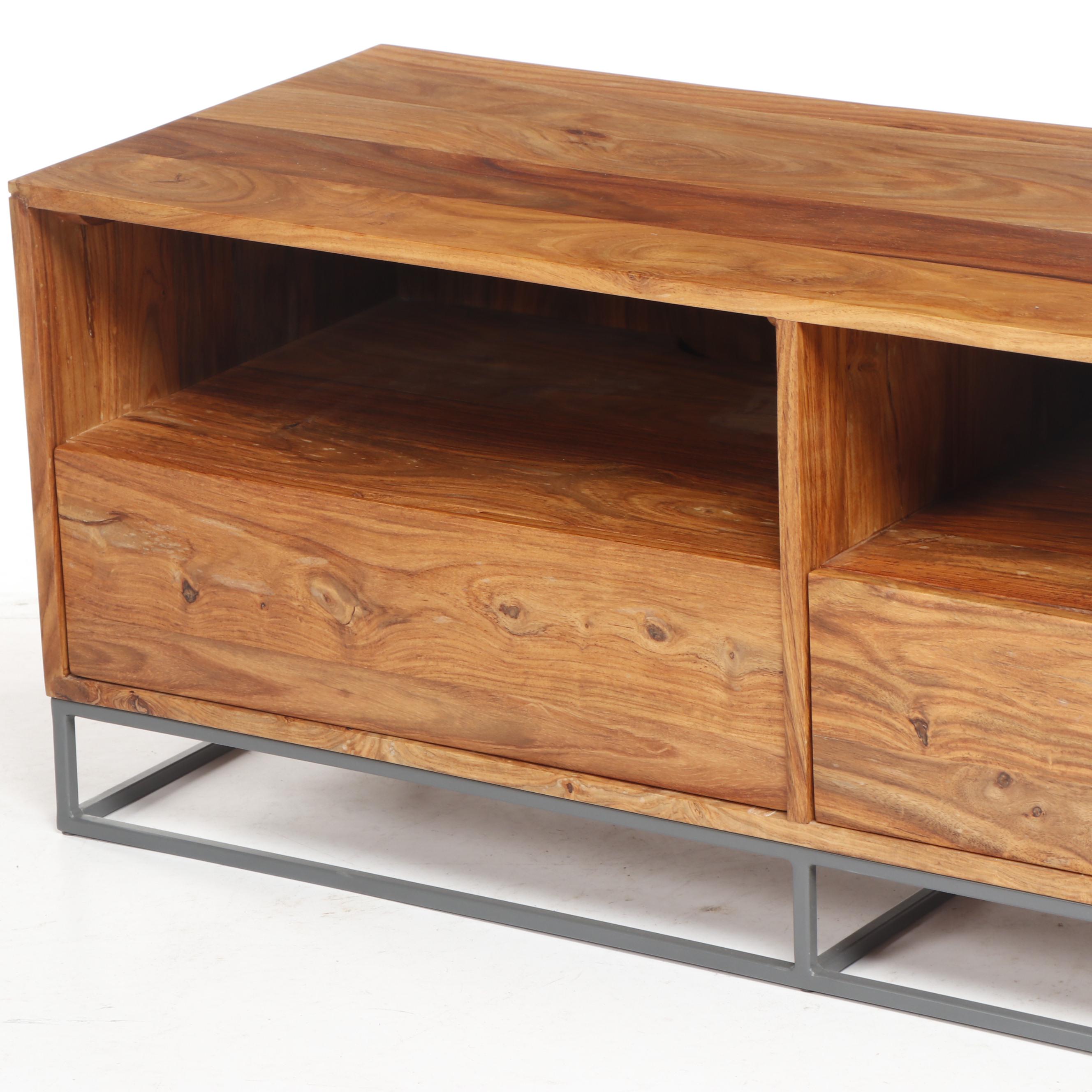 Contemporary CB2 Modern Wooden Entertainment Console Center