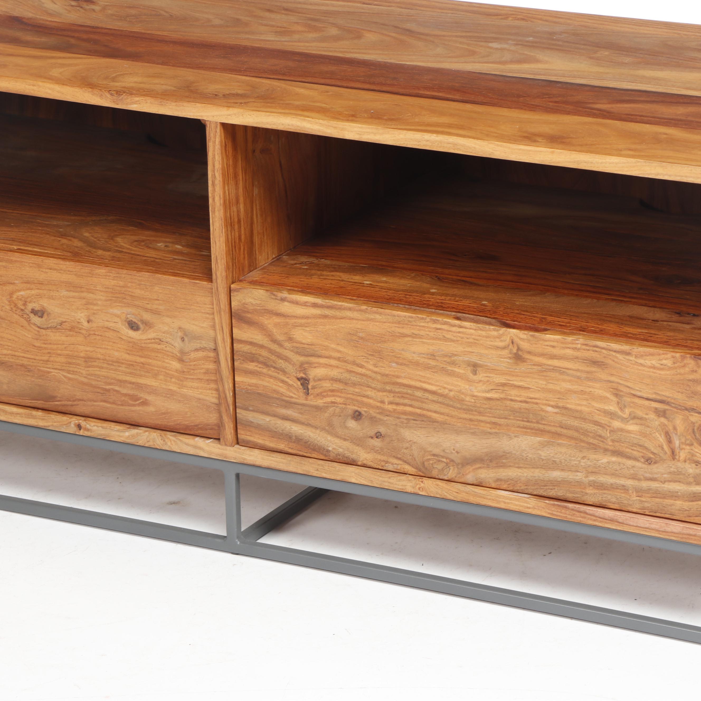 Contemporary CB2 Modern Wooden Entertainment Console Center