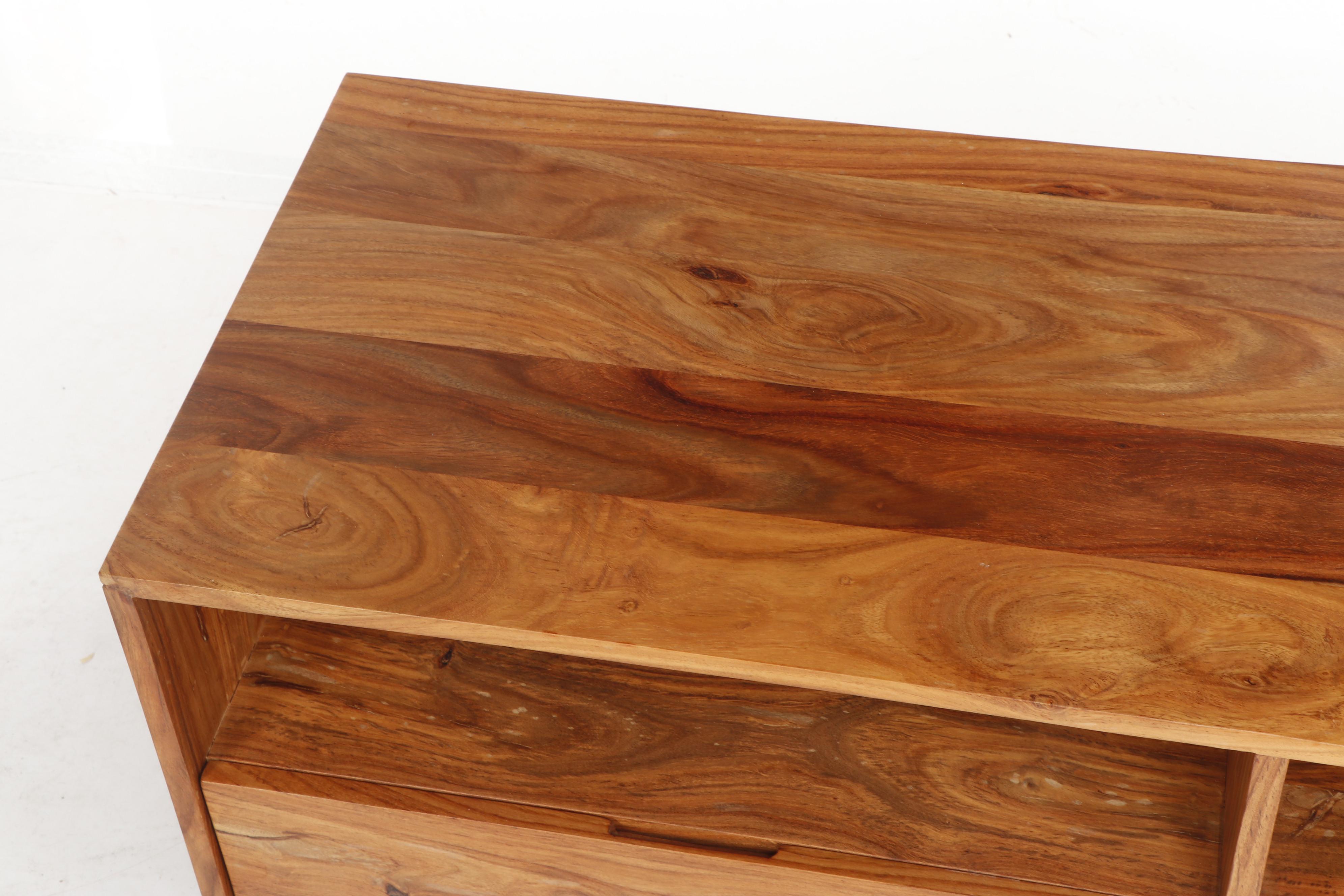 Contemporary CB2 Modern Wooden Entertainment Console Center