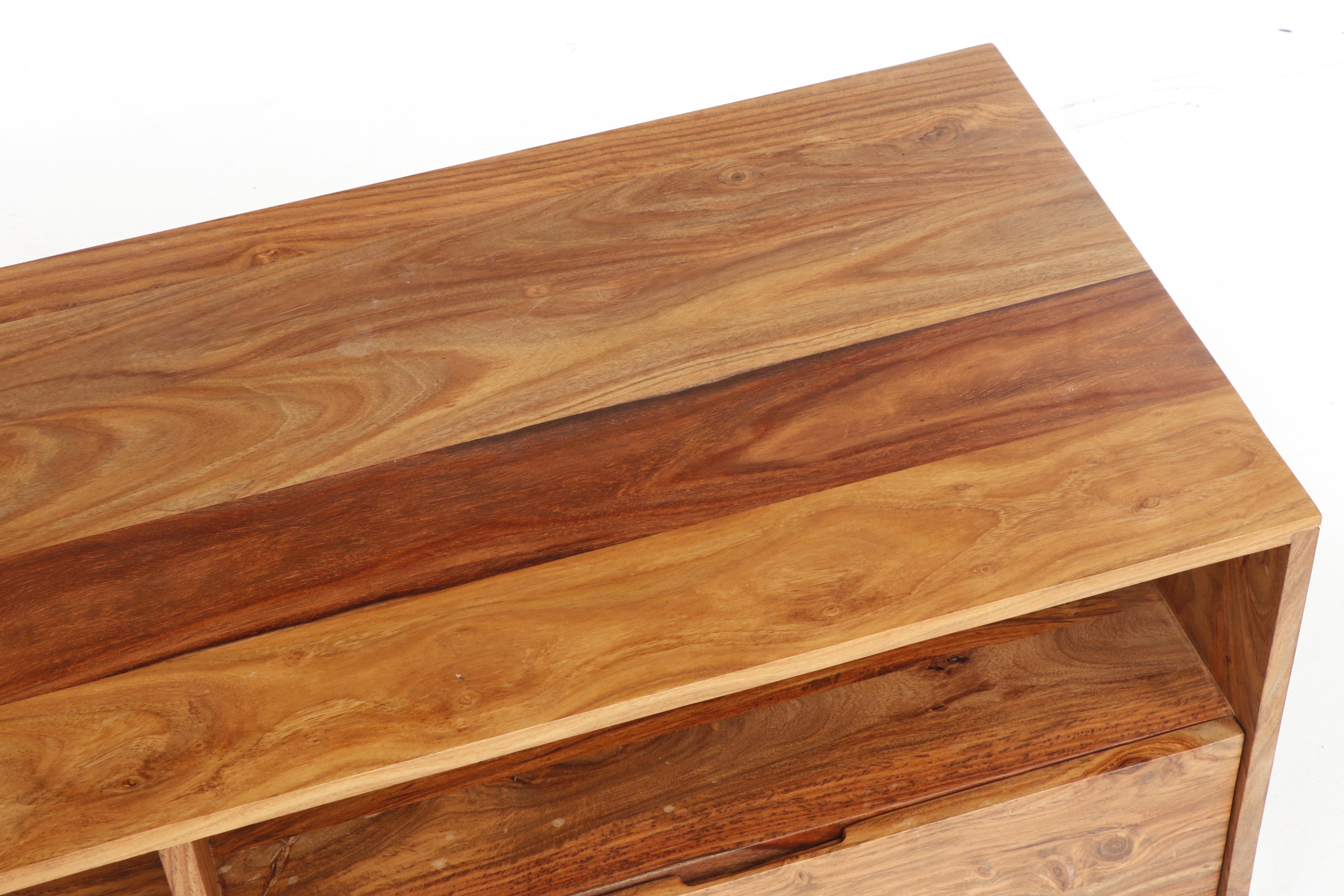 Contemporary CB2 Modern Wooden Entertainment Console Center