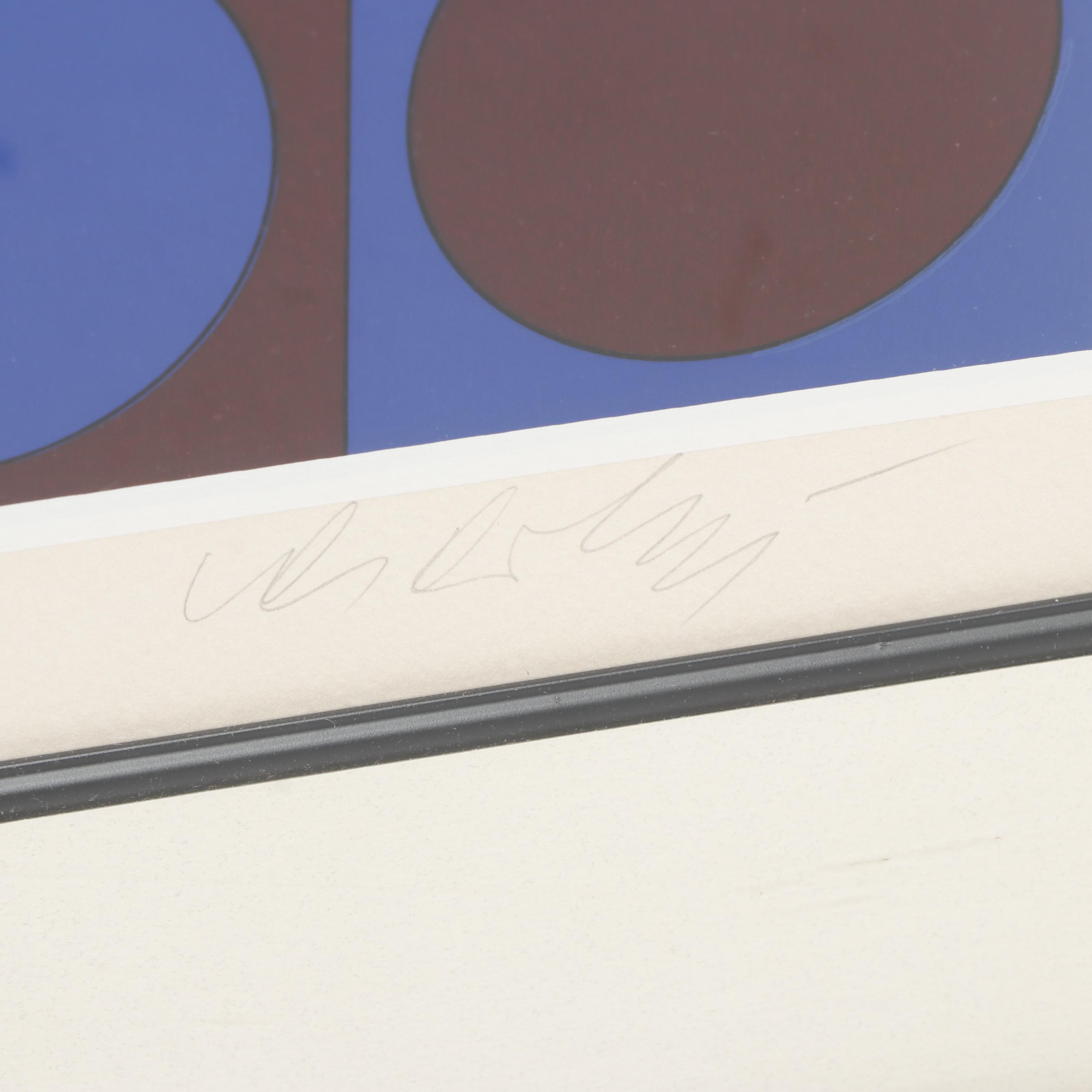 Victor Vasarely Op Art Serigraph "Sinond"