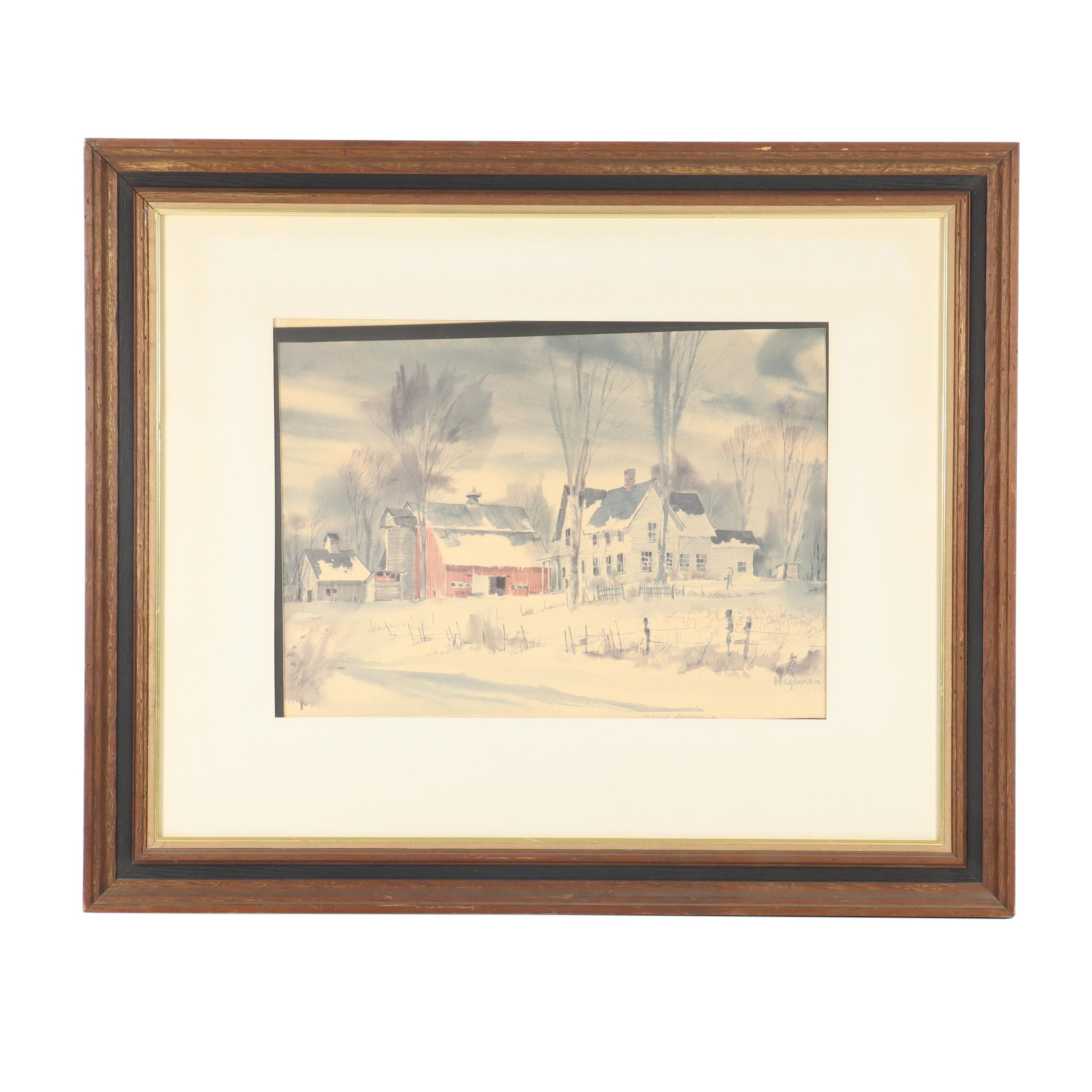 Sam Hageman Farmstead Photolithograph