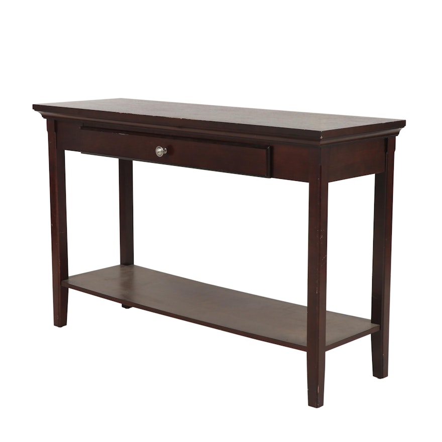 Contemporary Engineered Wood Console Table