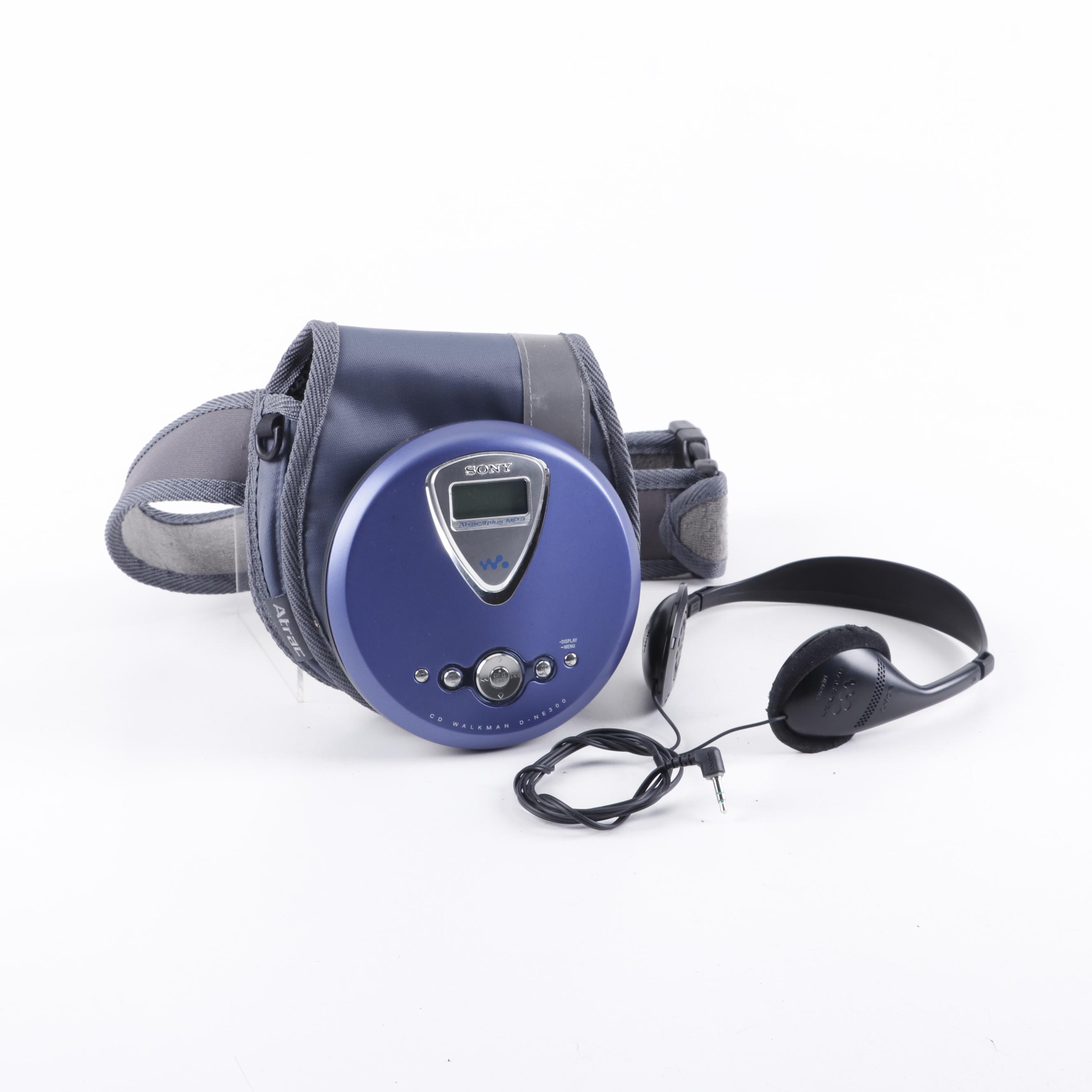 SONY Atrac3plus Portable Compact Disc Player with Soft Travel Case