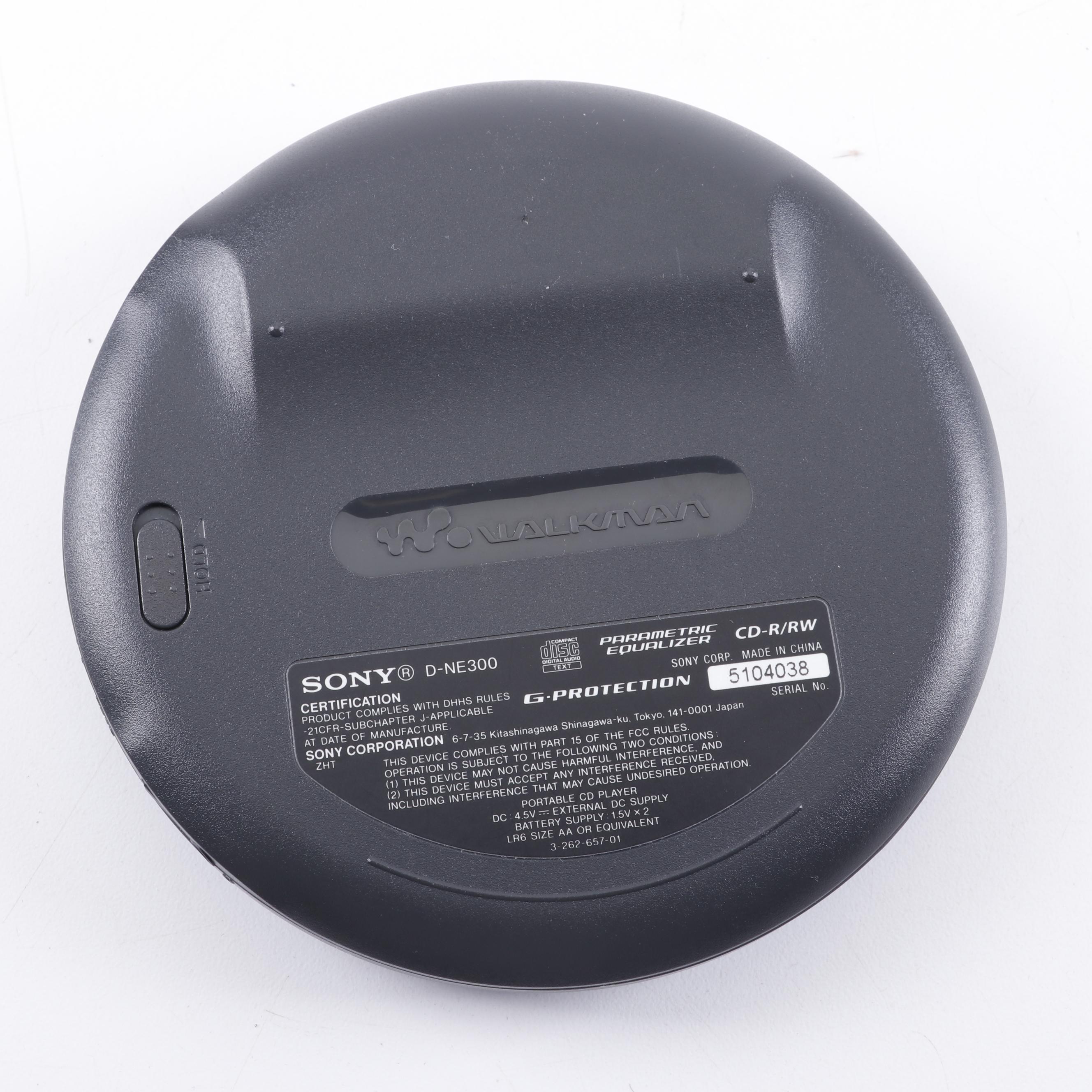 SONY Atrac3plus Portable Compact Disc Player with Soft Travel Case