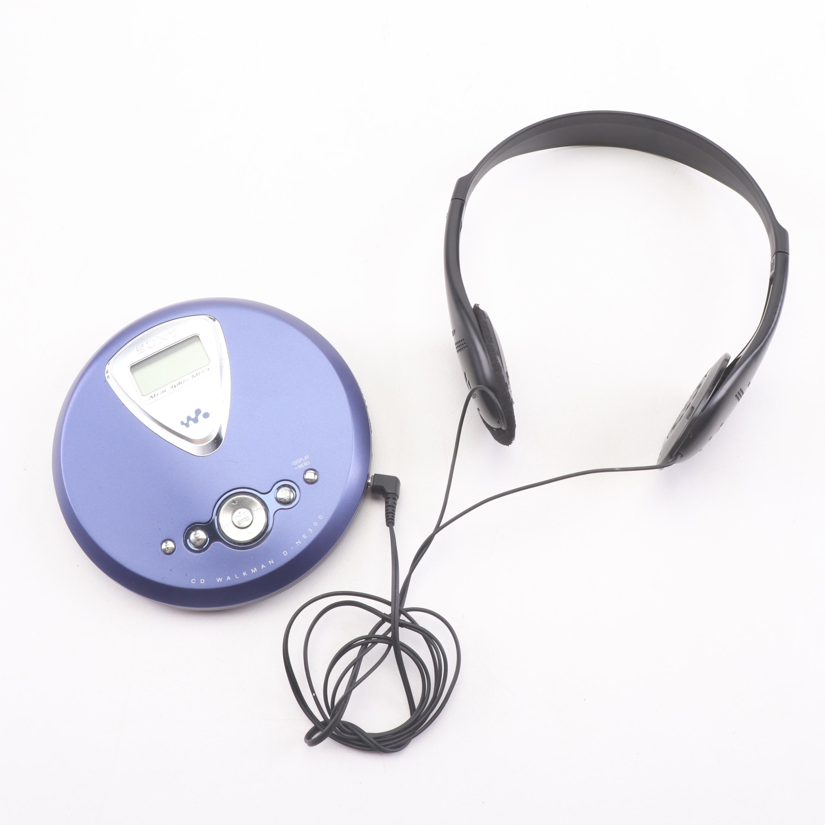 SONY Atrac3plus Portable Compact Disc Player with Soft Travel Case