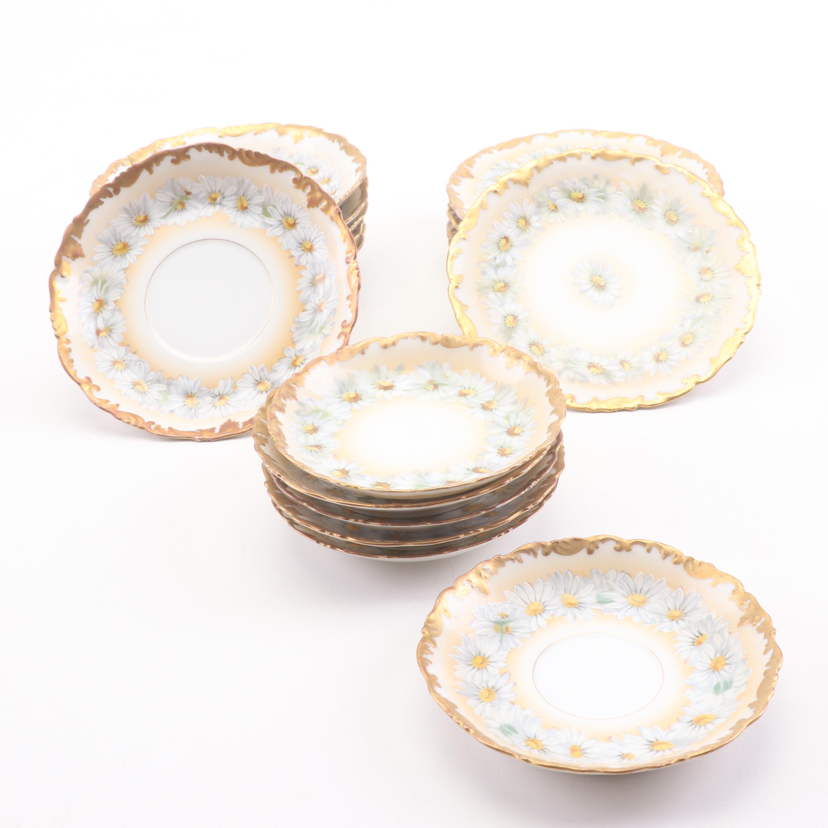 Tressemann & Vogt Limoges "Daisy" Porcelain Dinner Service