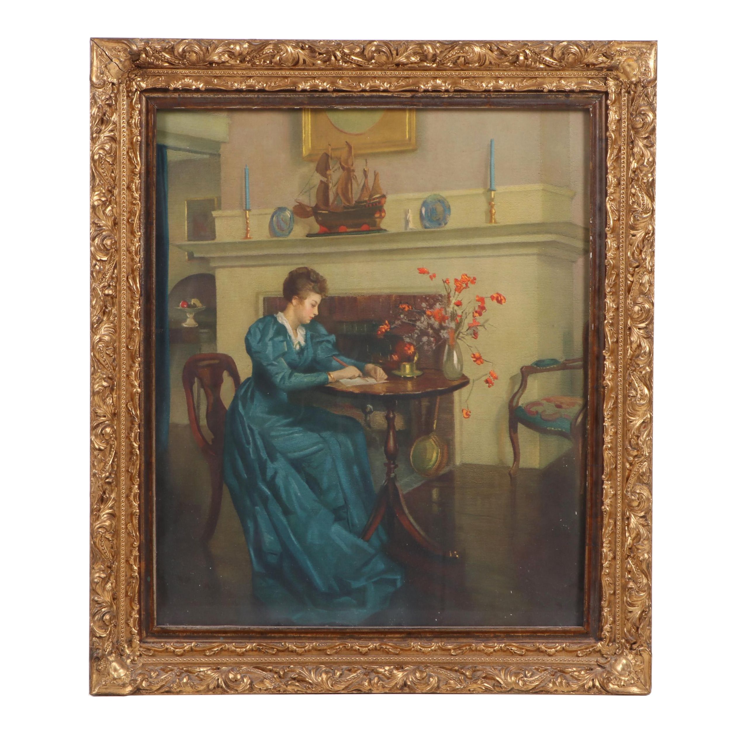 Lithograph after Marguerite Stuber Pearson "The Letter," 1940