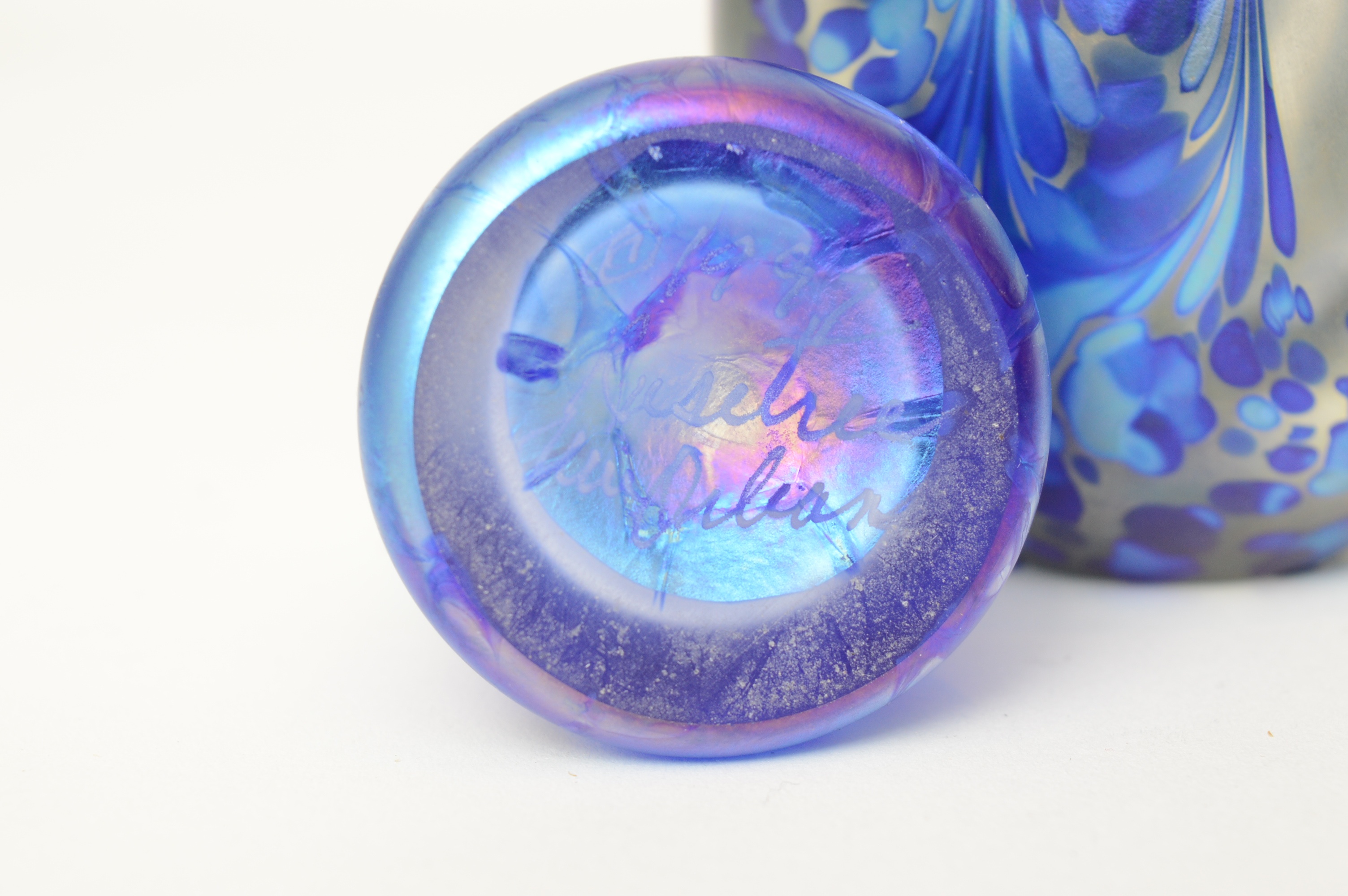 Artist Signed Art Glass Perfume Bottles