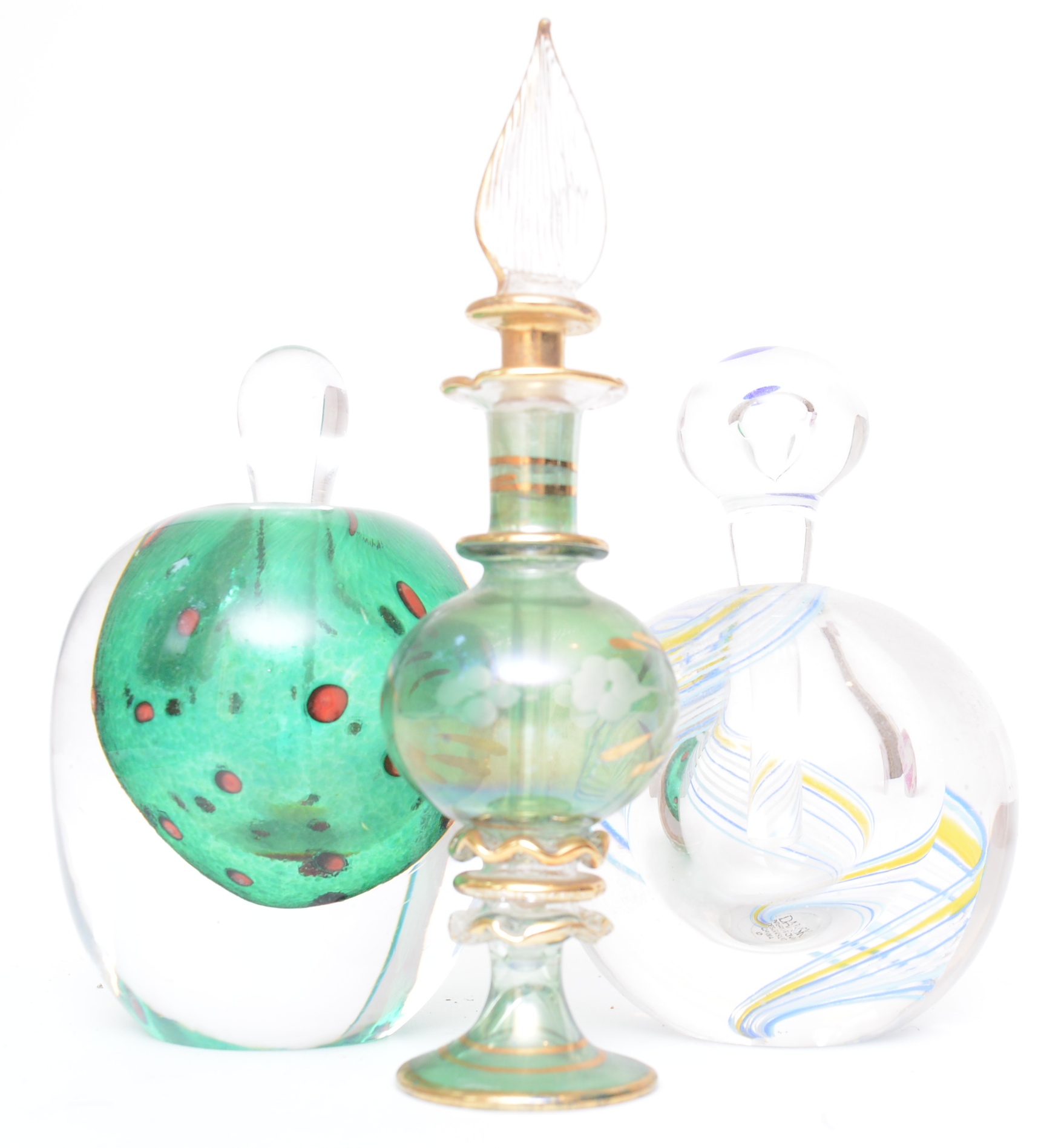 Artist Signed Art Glass Perfume Bottles