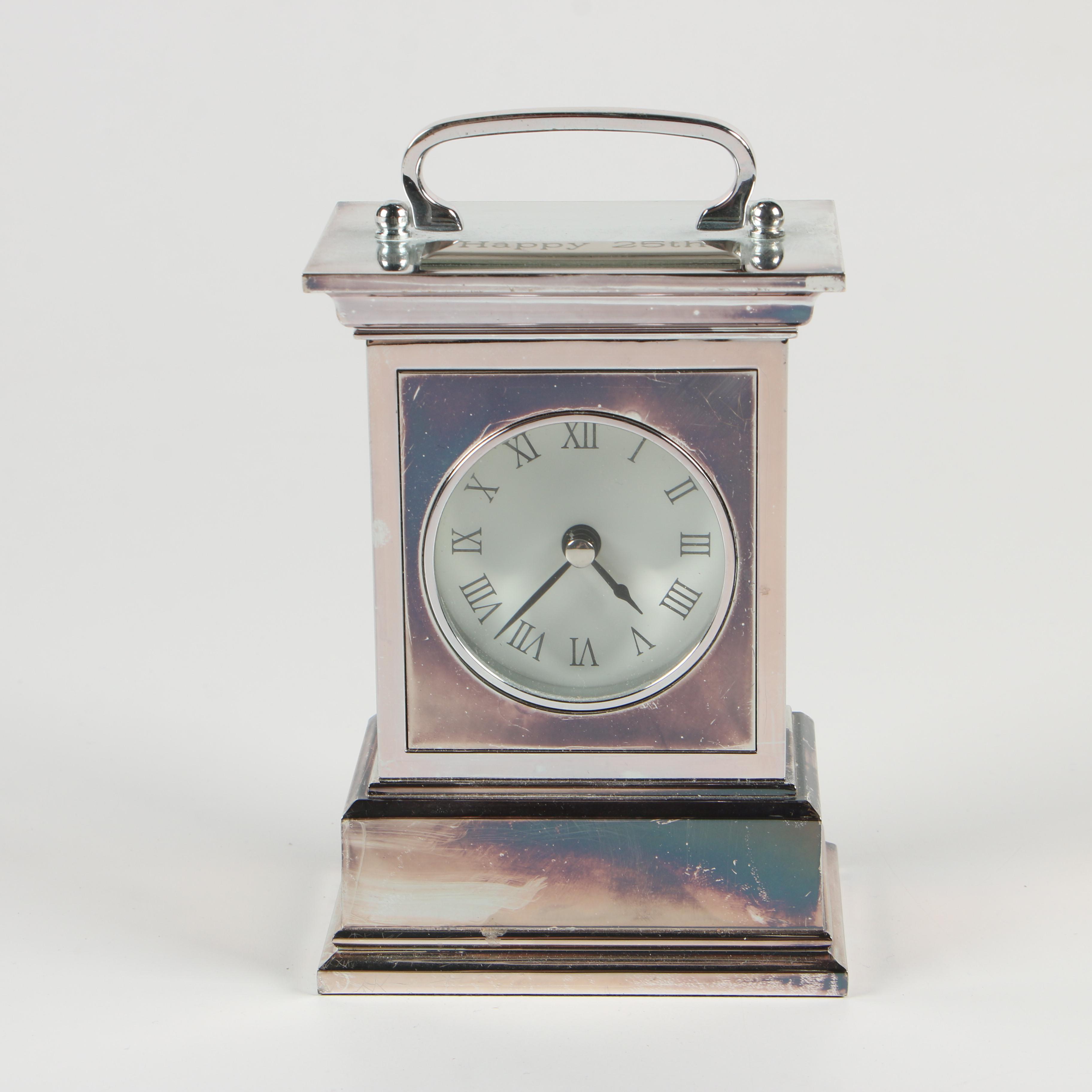 Pottery Barn Metal Carriage Clock