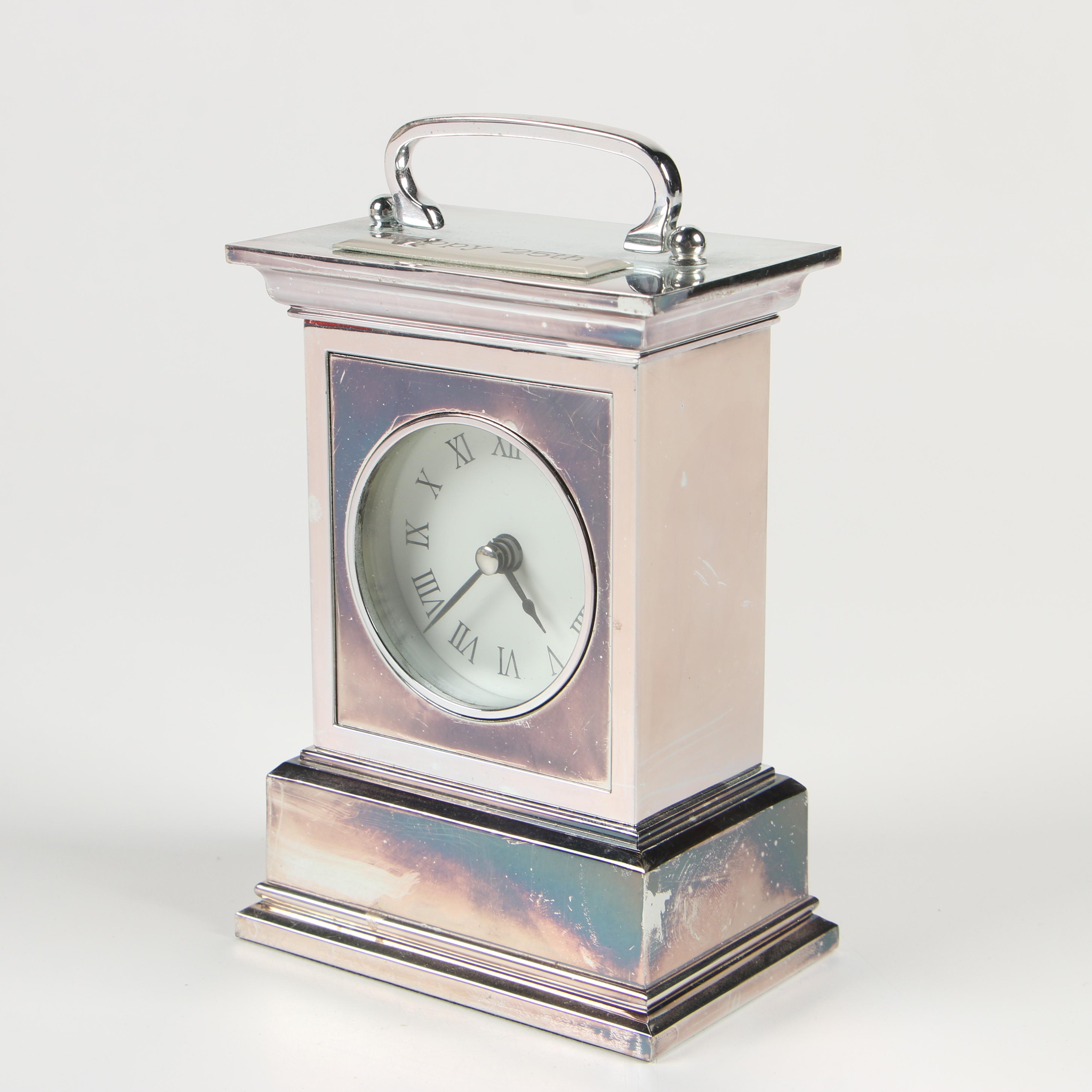 Pottery Barn Metal Carriage Clock