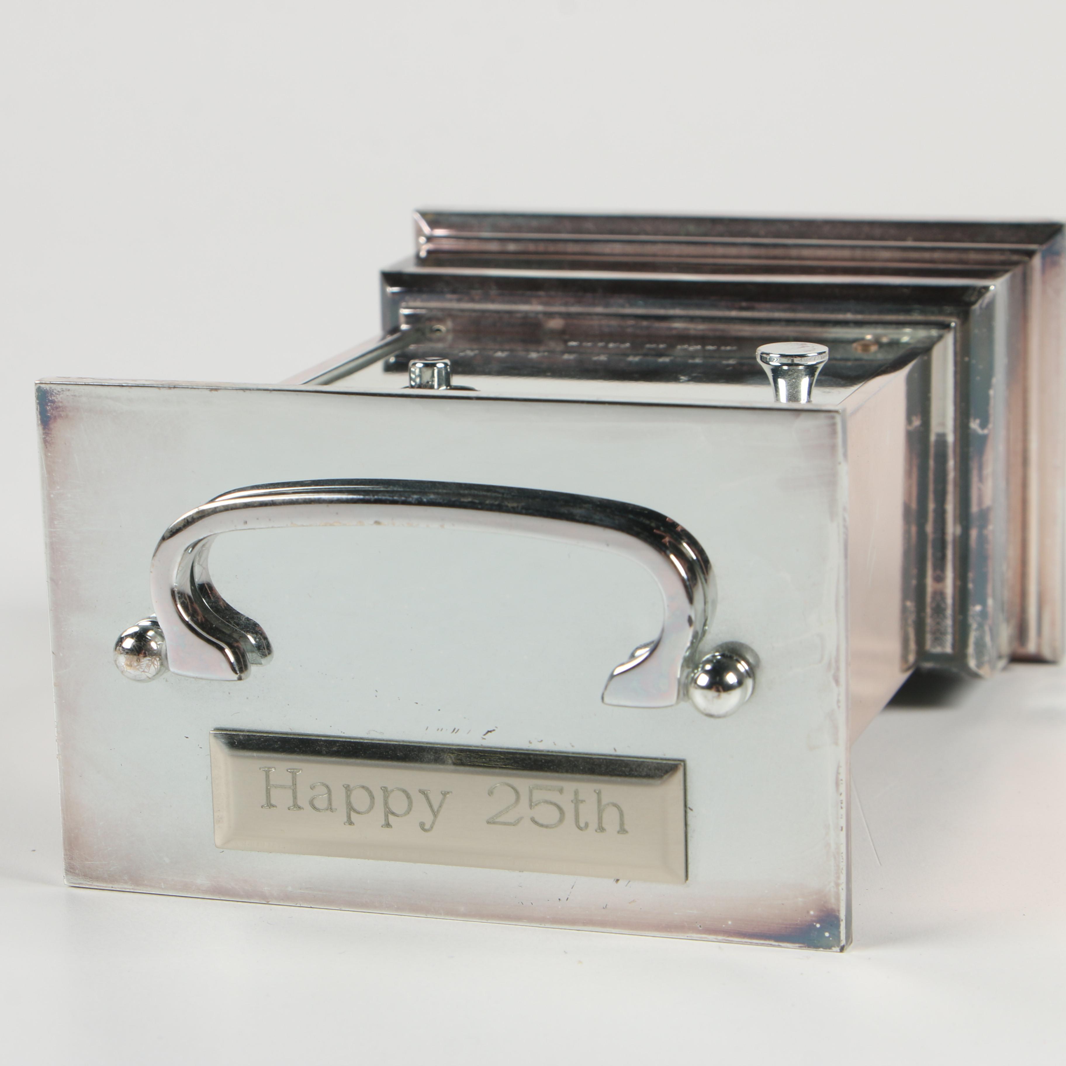 Pottery Barn Metal Carriage Clock