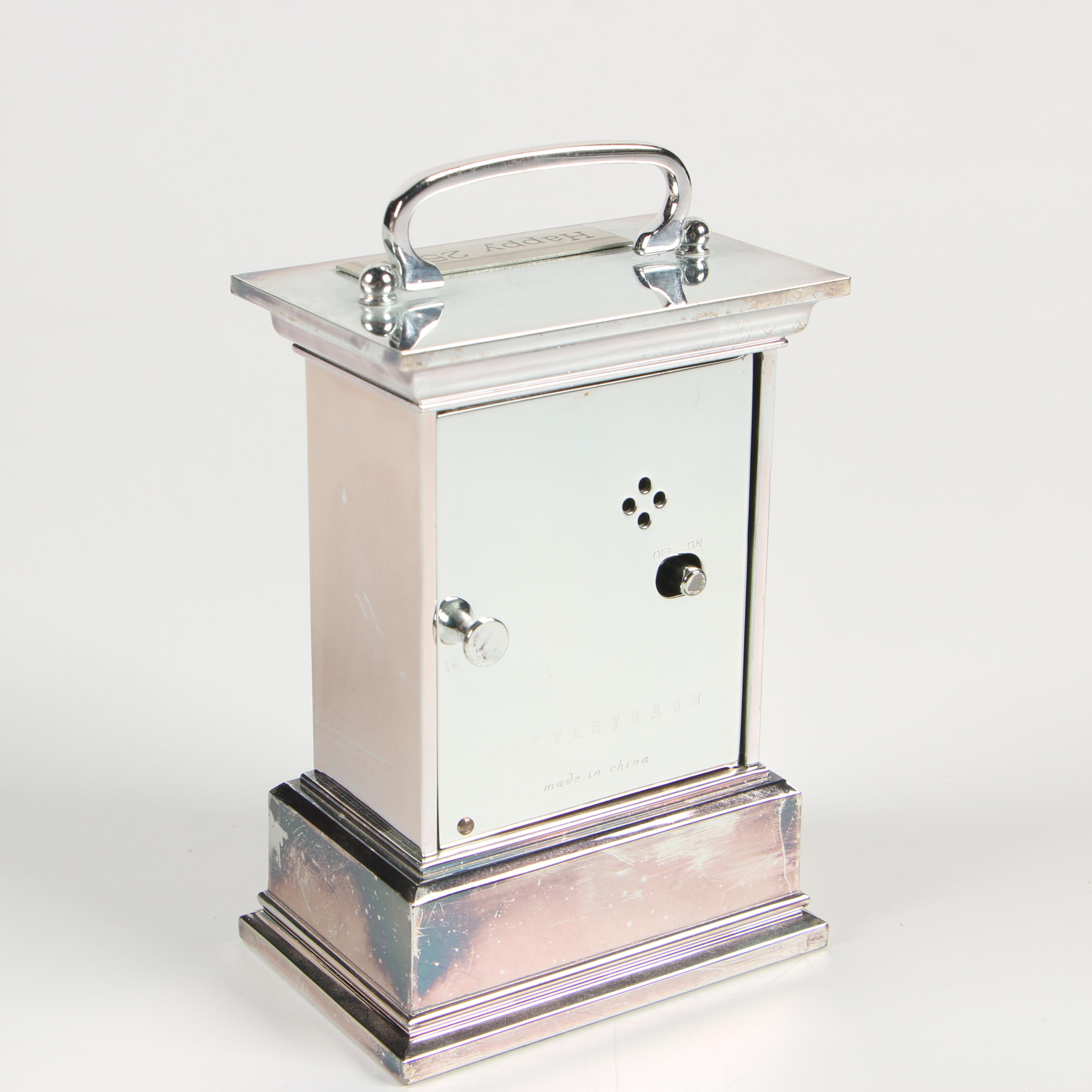 Pottery Barn Metal Carriage Clock