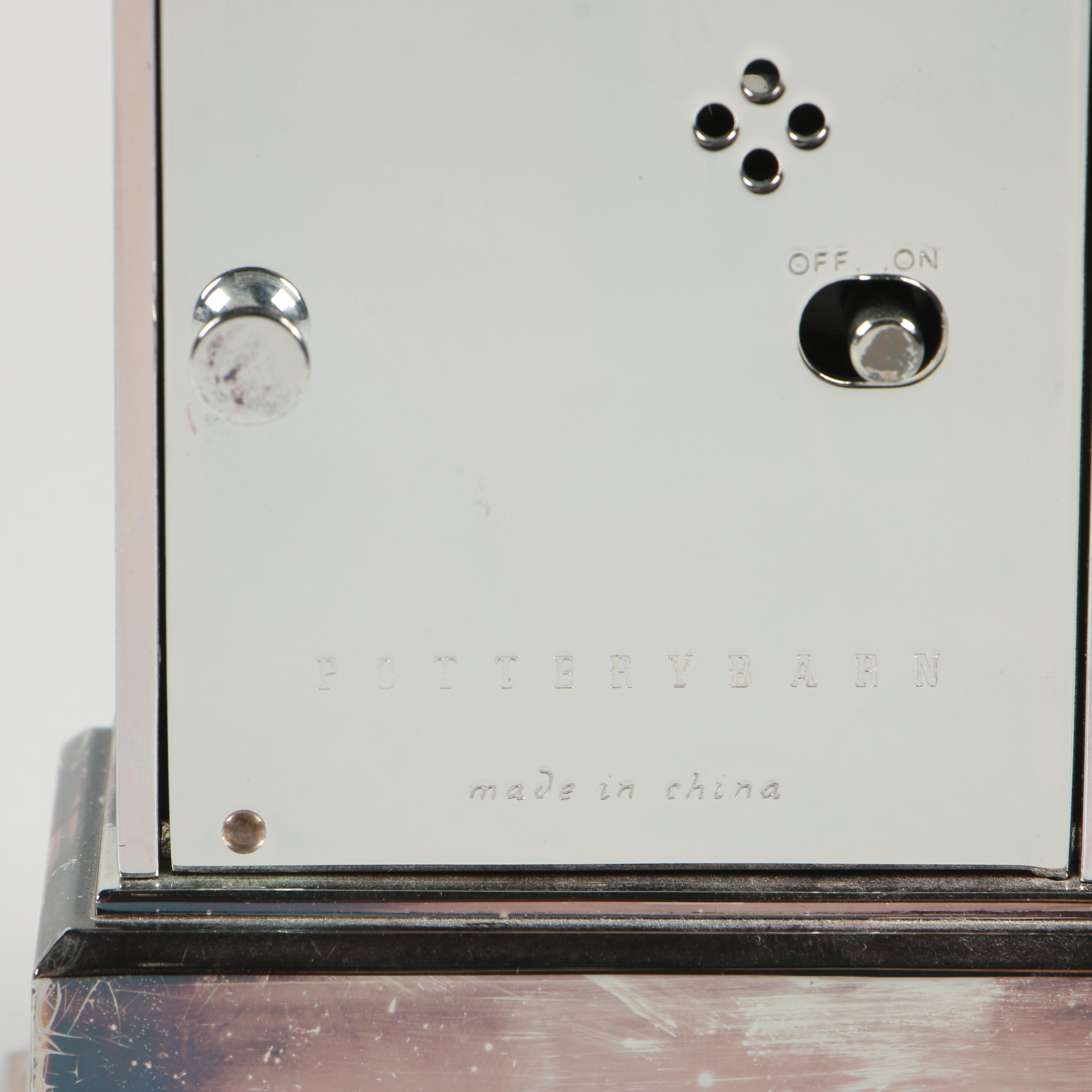 Pottery Barn Metal Carriage Clock