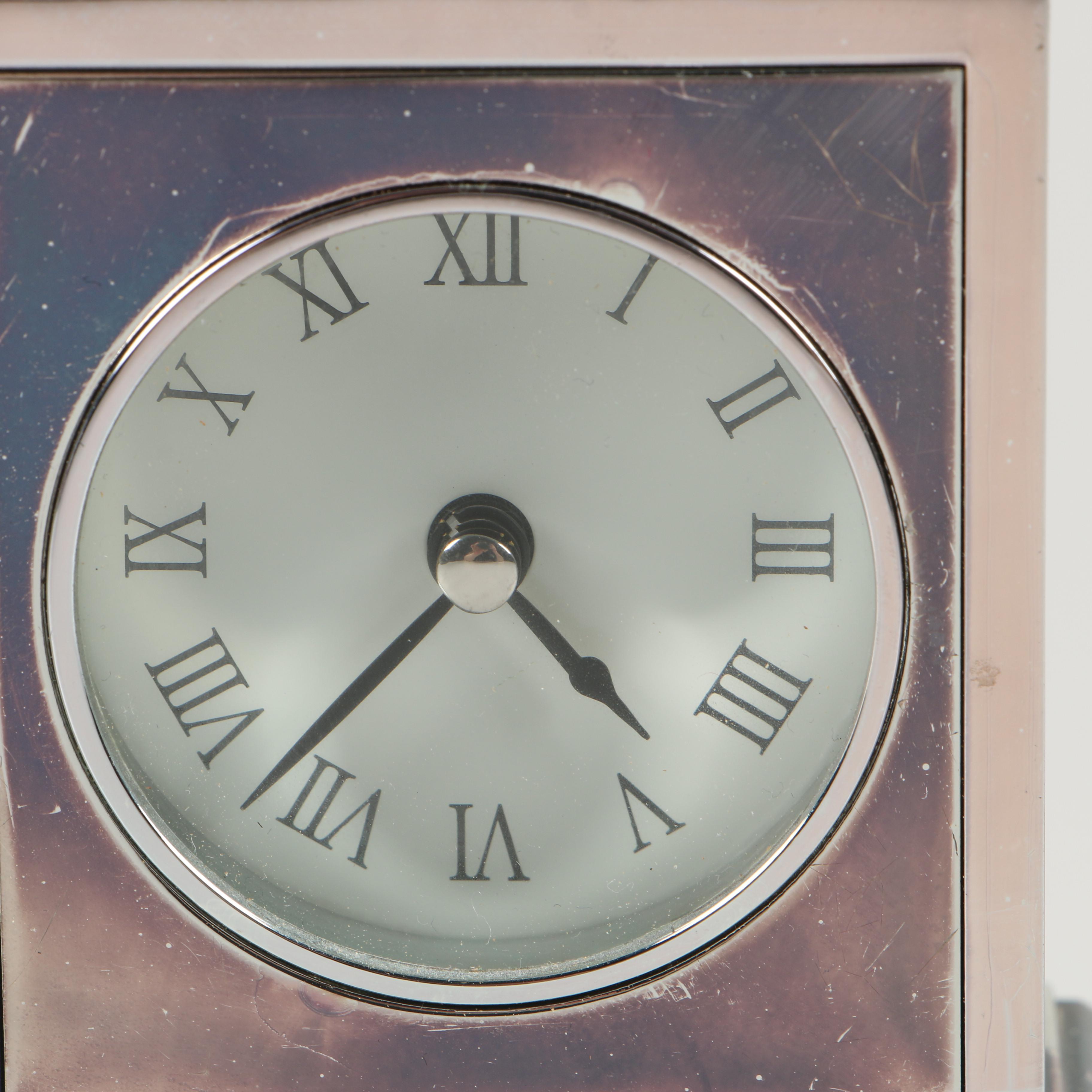 Pottery Barn Metal Carriage Clock